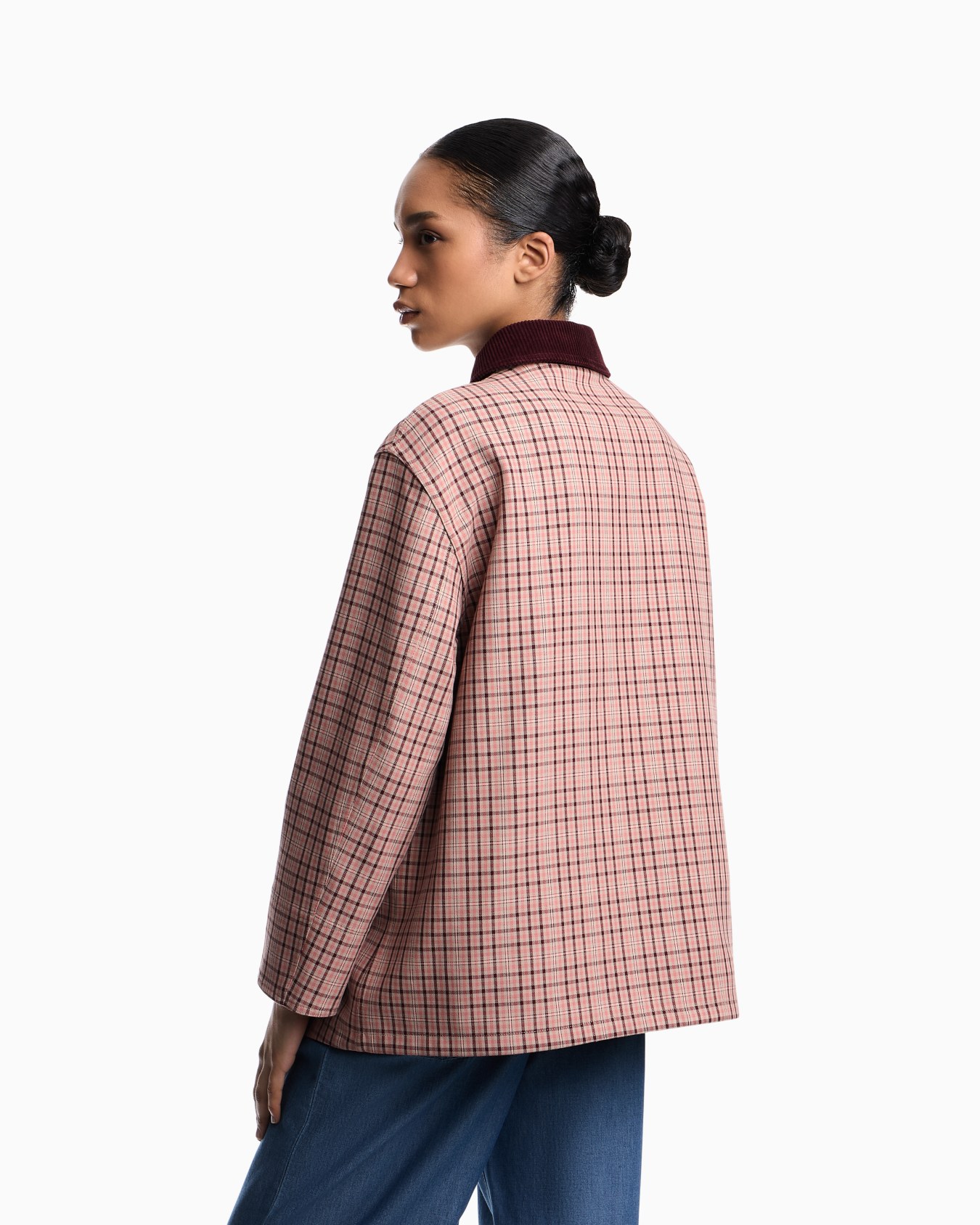 Caban reversibile motivo check Eagle Club Slide 3