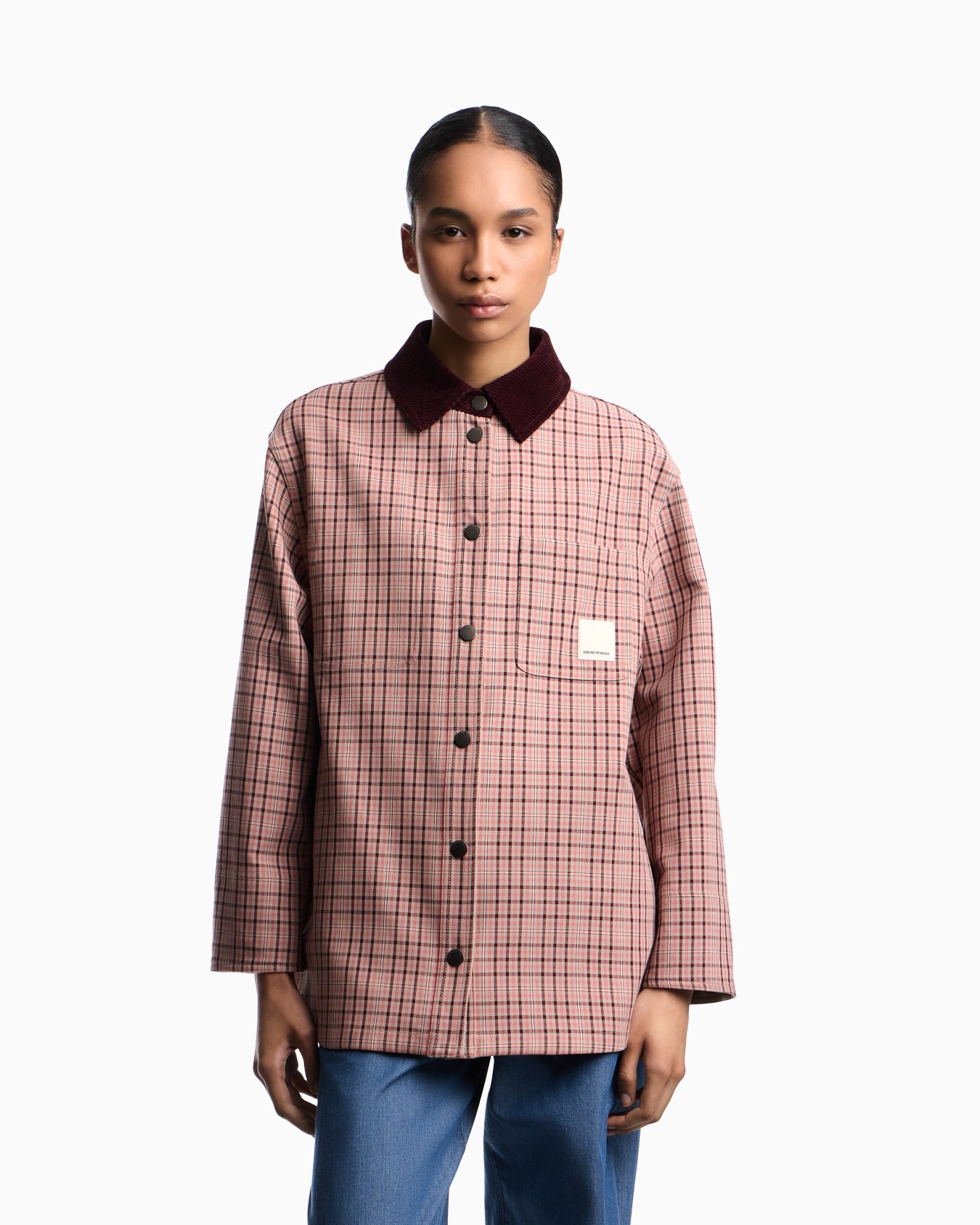 Caban reversibile motivo check Eagle Club Slide 2