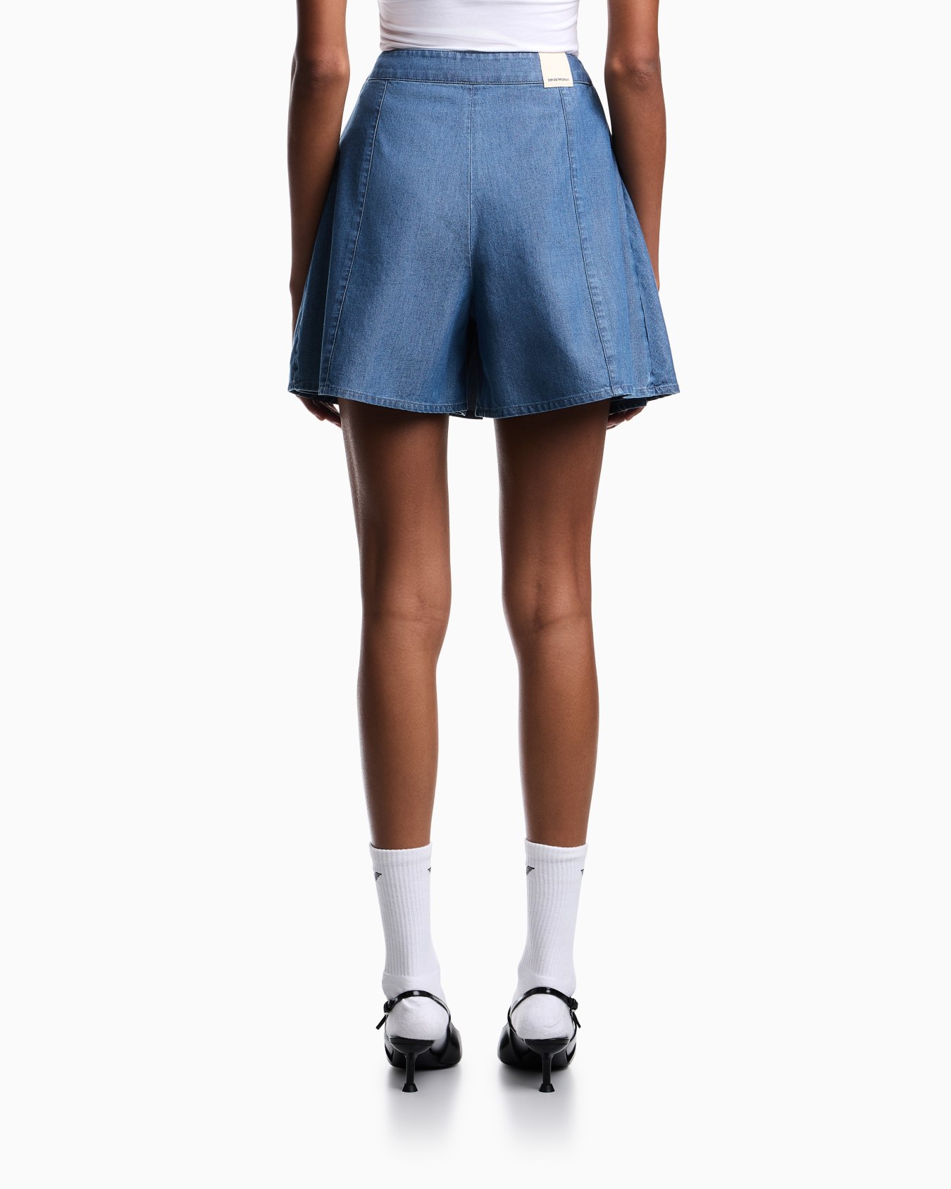 Eagle Club washed denim culottes Slide 3