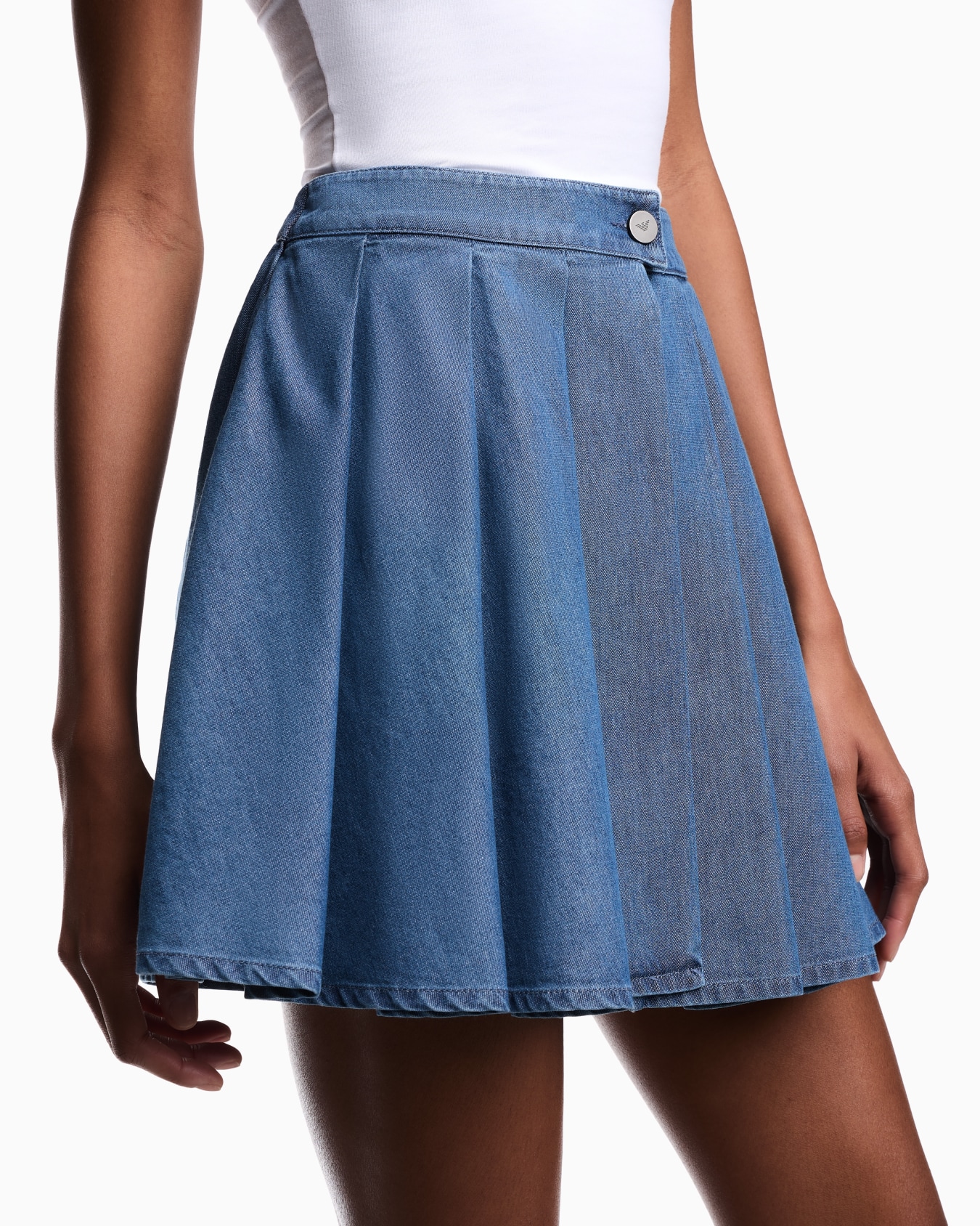 Eagle Club washed denim culottes Slide 4