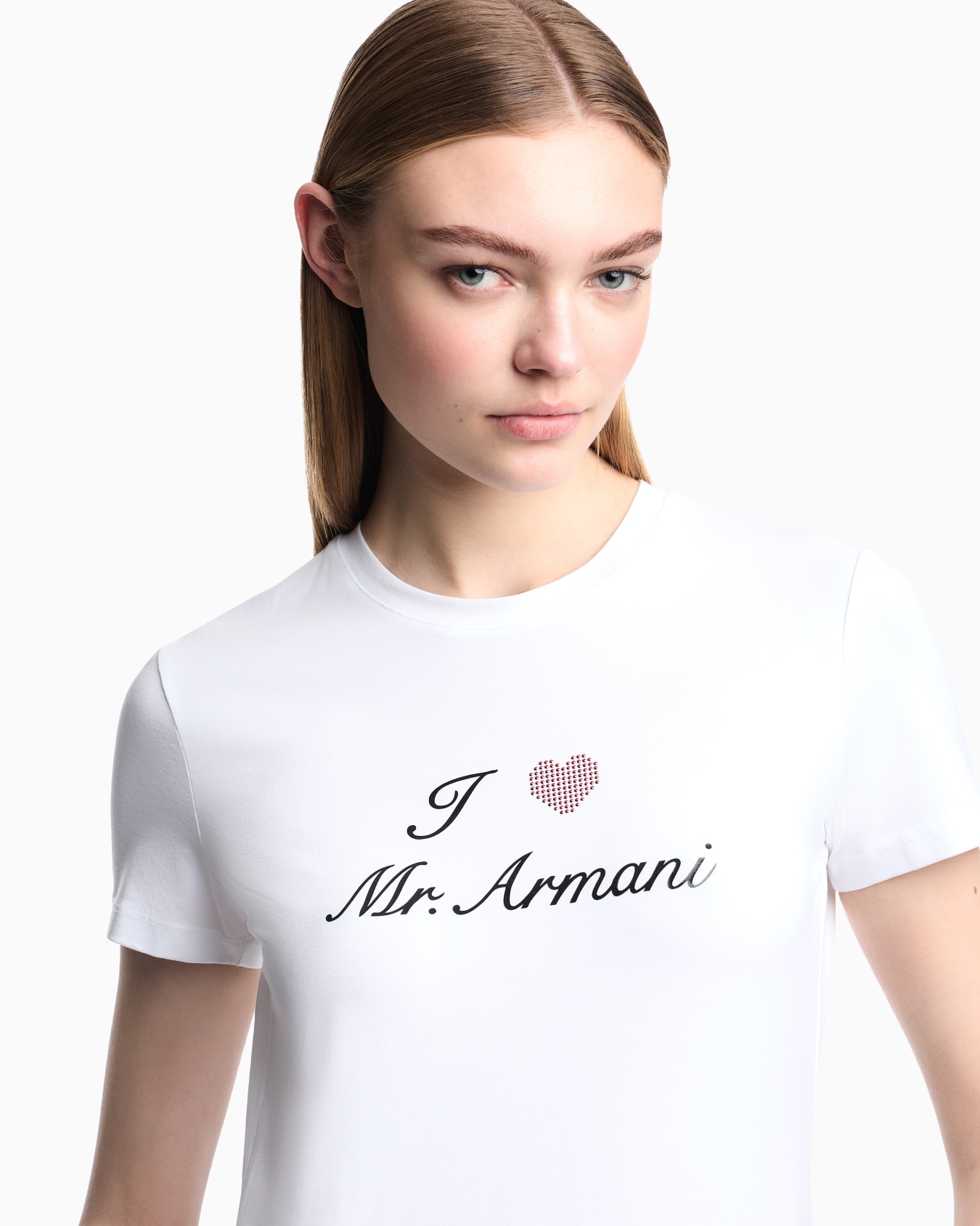 I love Mr Armani ASV print stretch jersey T-shirt Slide 4