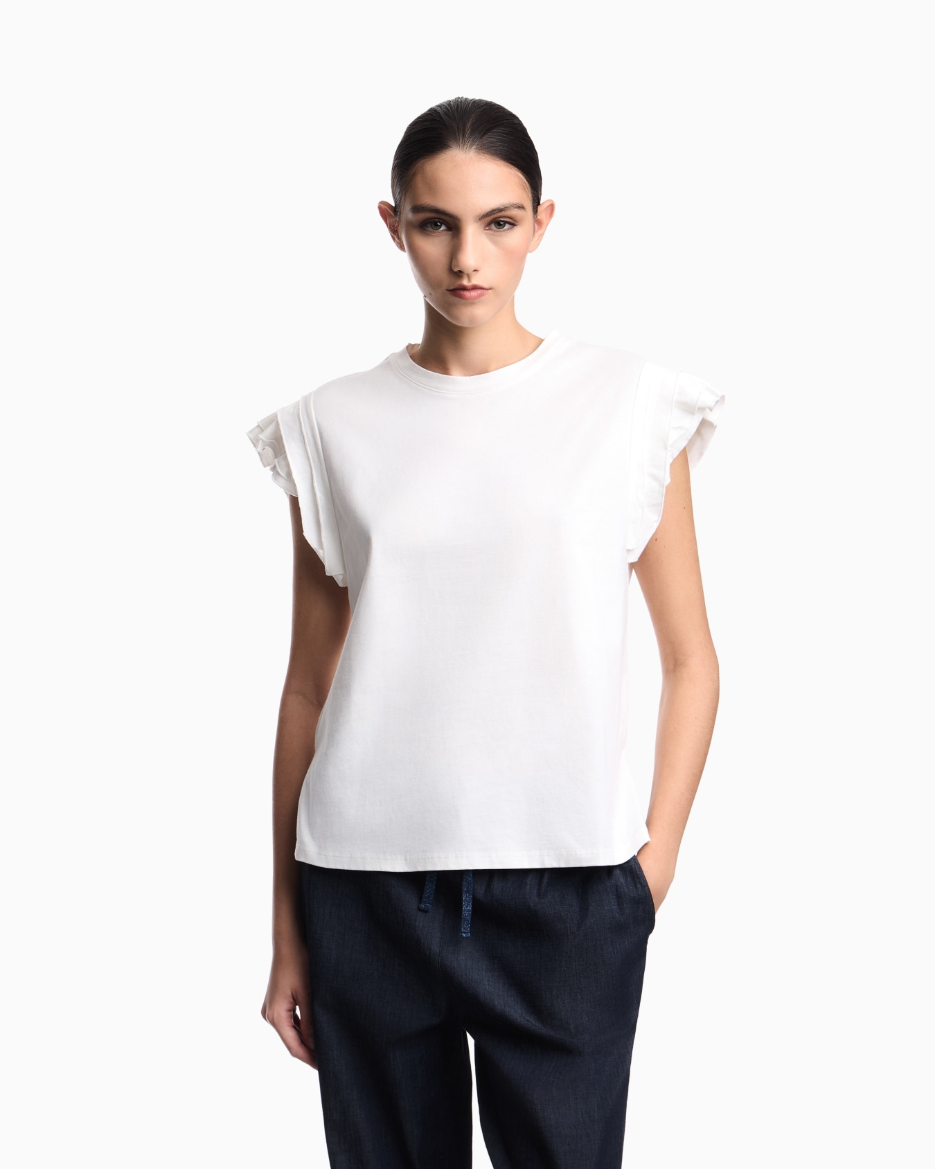 Organic cotton jersey top Slide 3