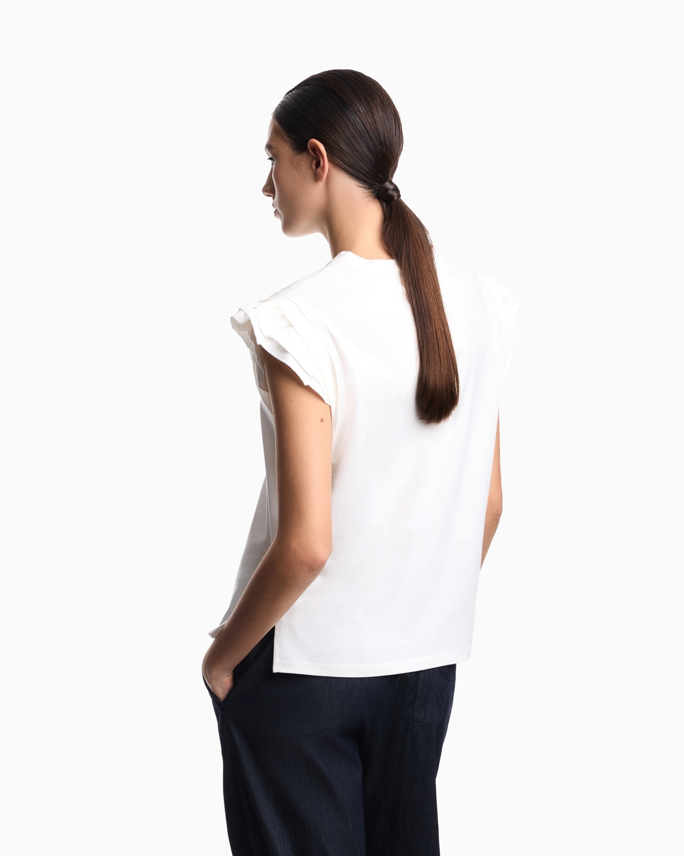 Organic cotton jersey top Slide 2