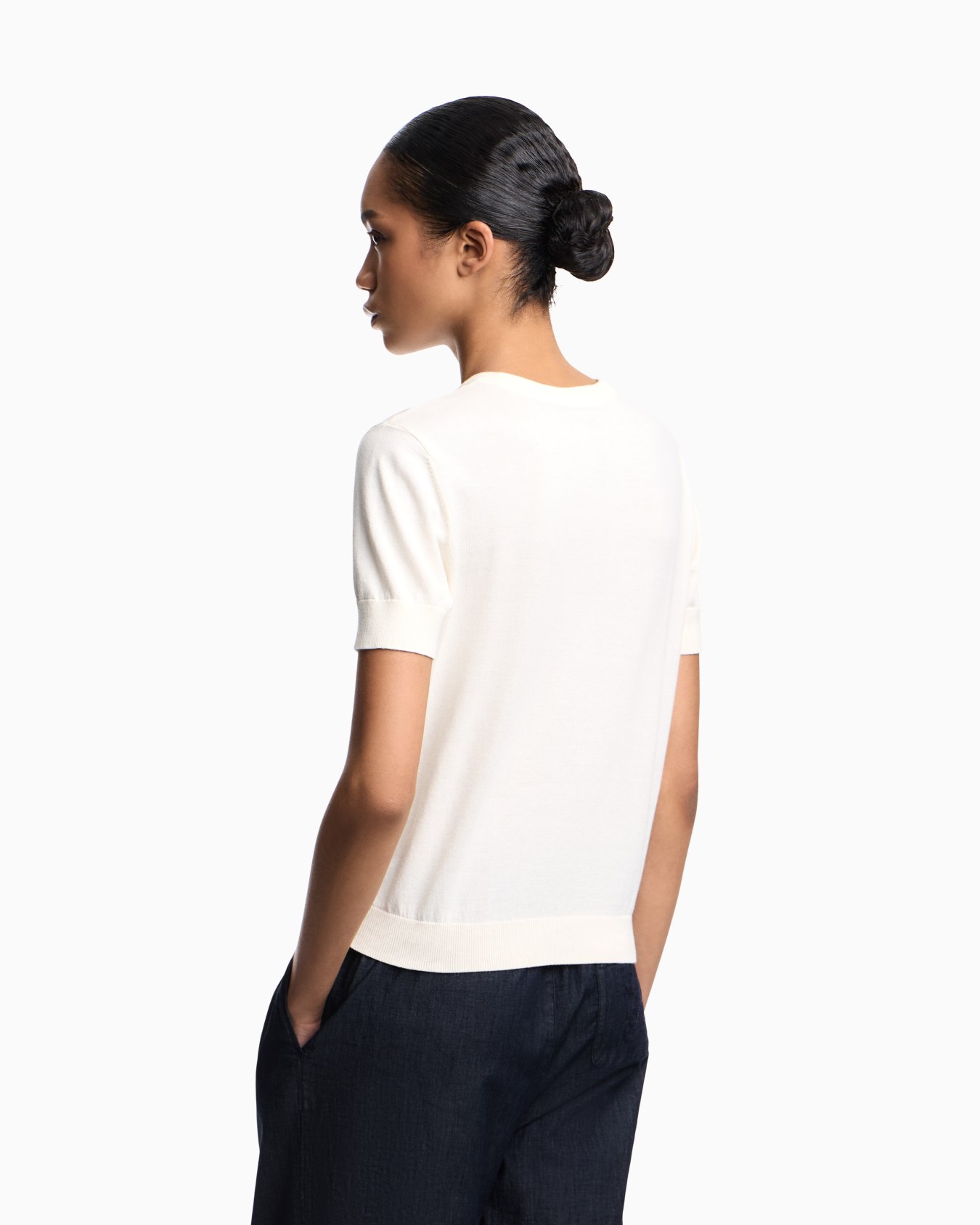 Jumper with all-over micro eagle embroidery Slide 3