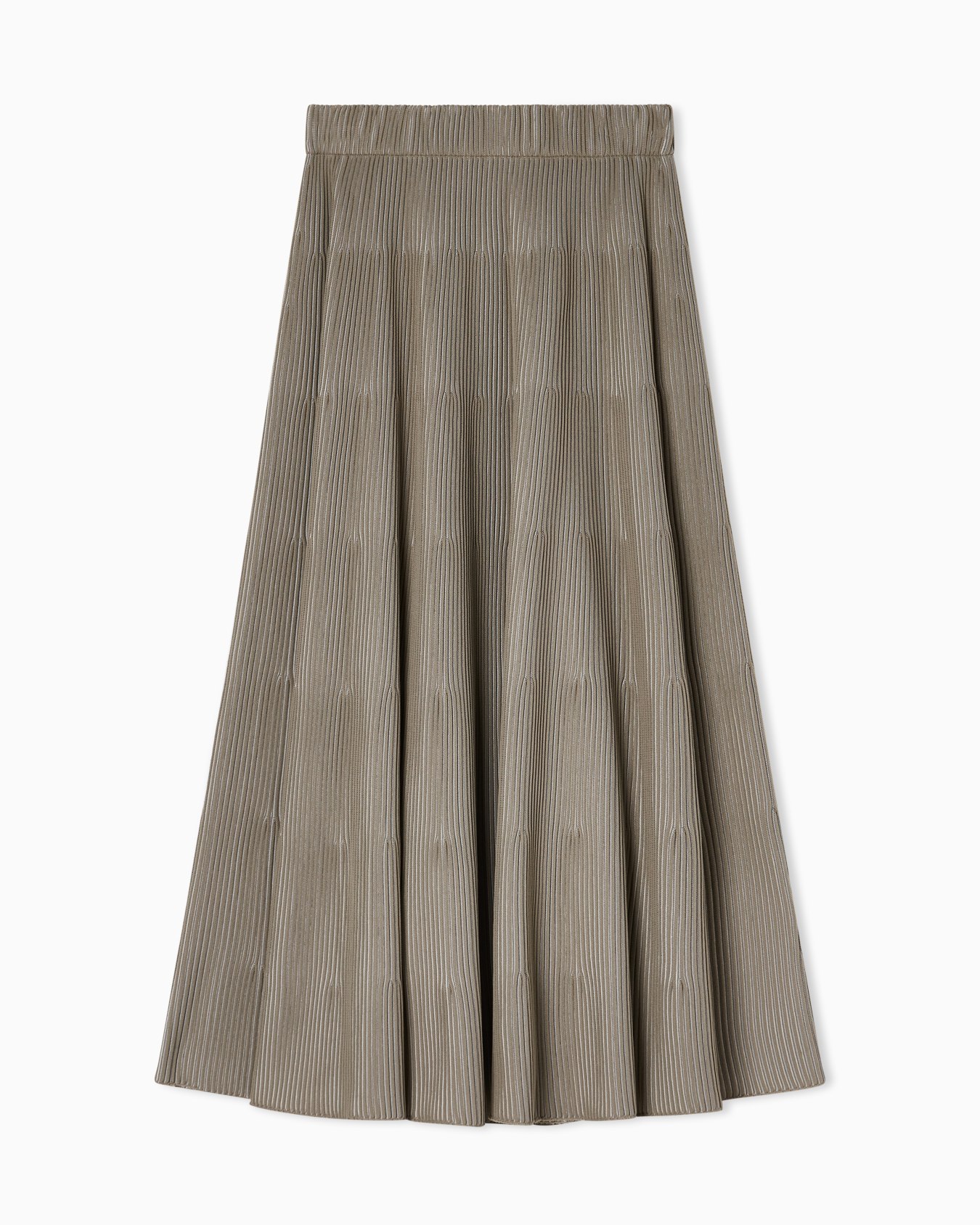 Striped skirt in stockinette knit Slide 0