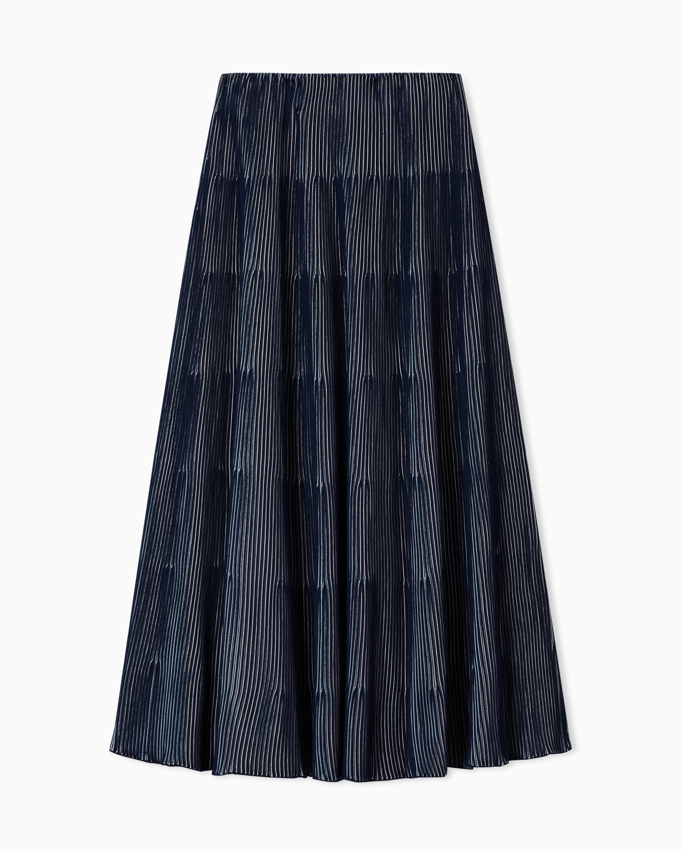 Striped skirt in stockinette knit Slide 0