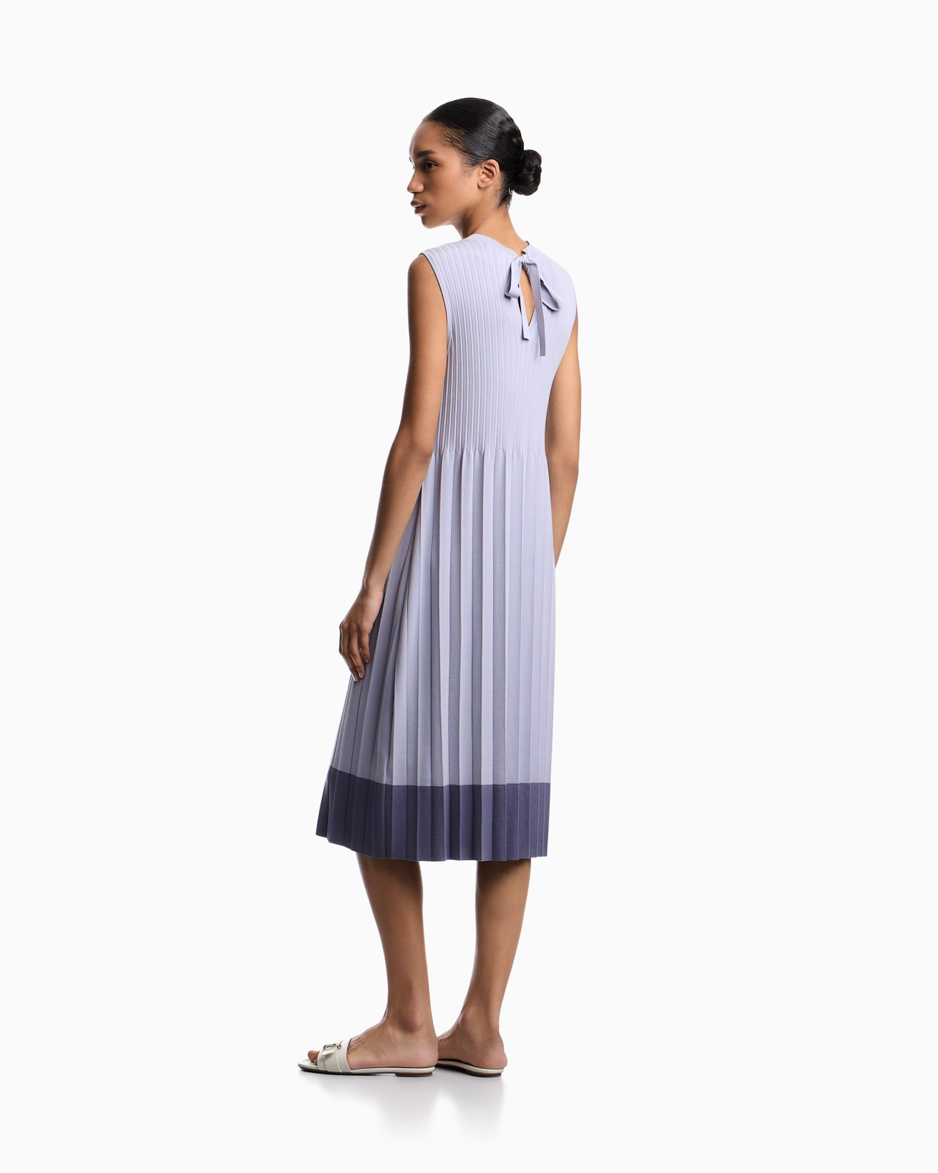 ASV ドレス プリーツニット スライドする 2