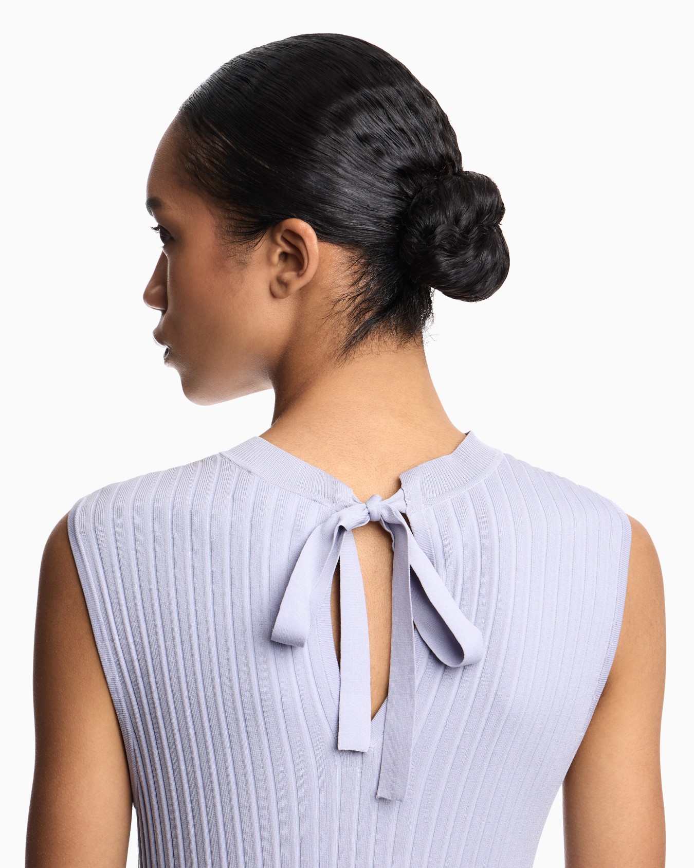 ASV ドレス プリーツニット スライドする 3