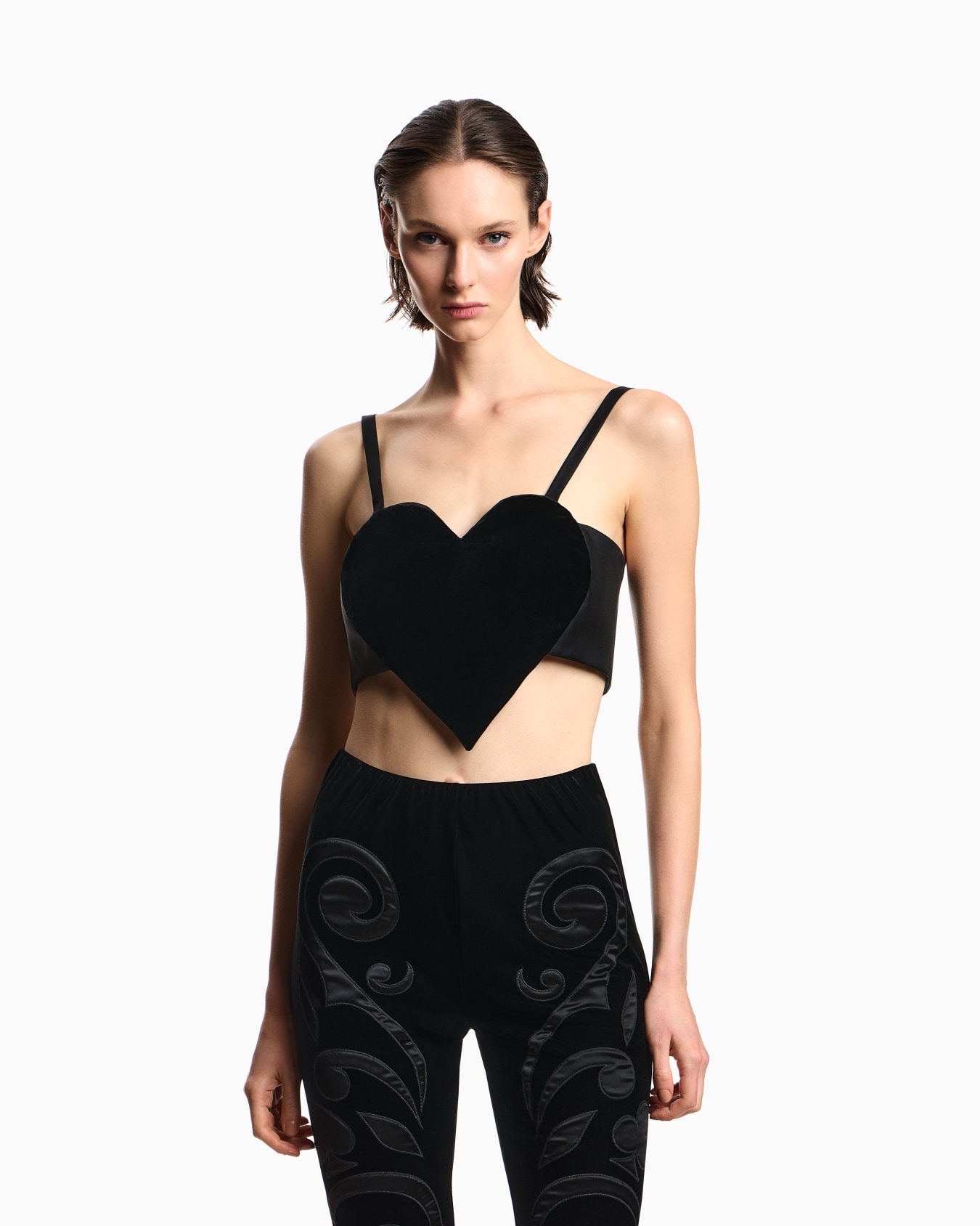 Liquid velvet top with heart Slide 3