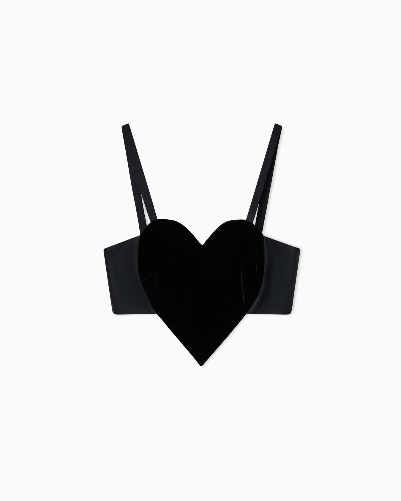 Liquid velvet top with heart Slide 0