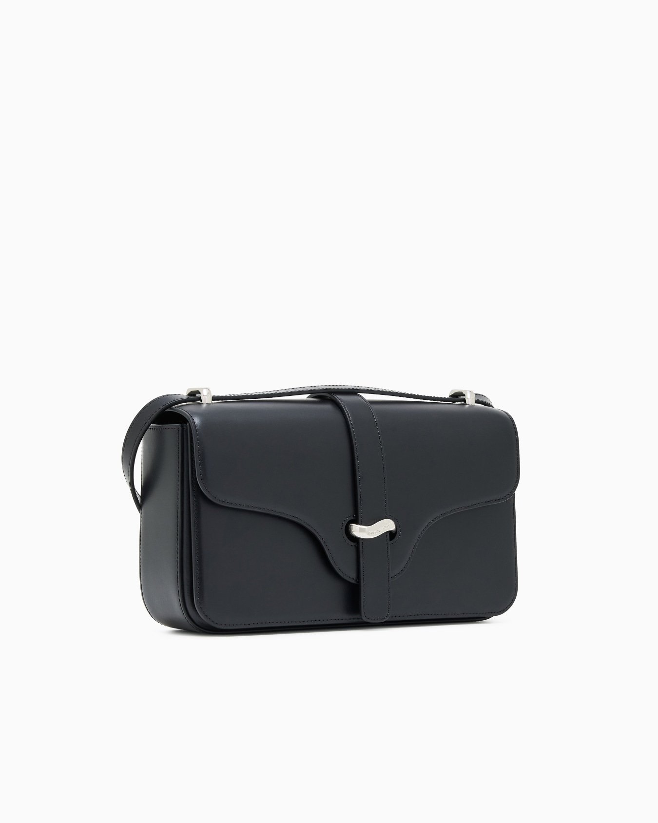 Große Schultertasche aus Glattleder Folie 1