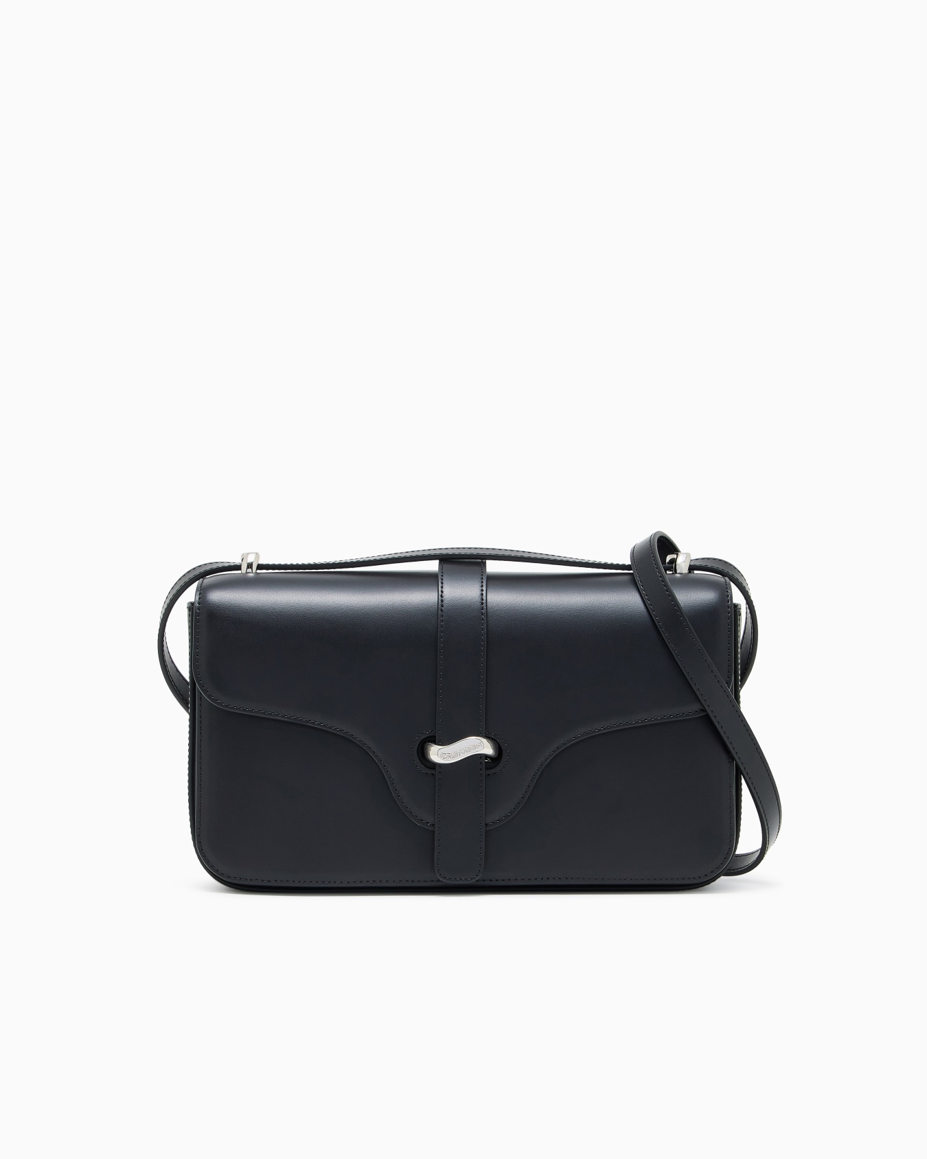 Große Schultertasche aus Glattleder Folie 0