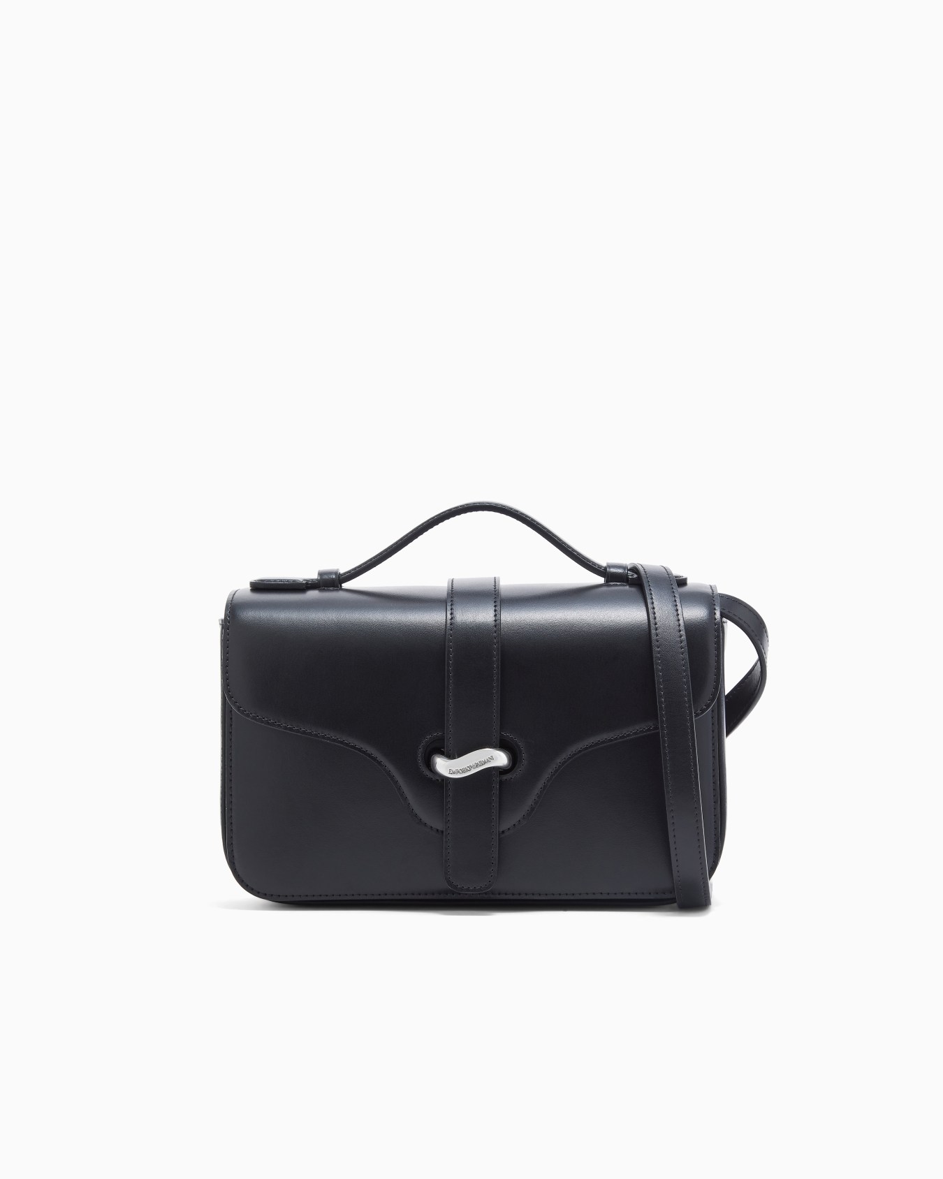 Smooth leather shoulder bag Slide 0