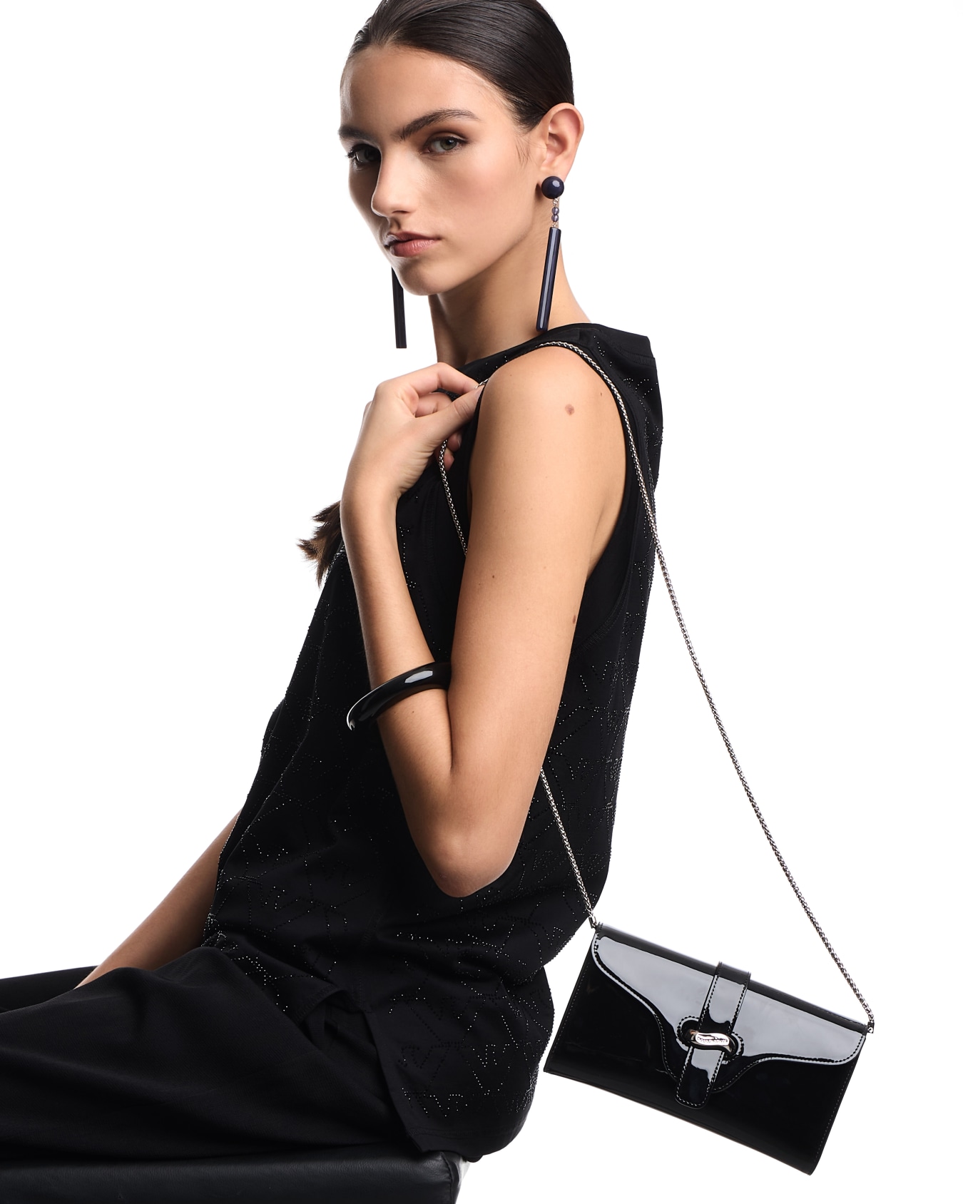 Patent leather mini shoulder bag Slide 5