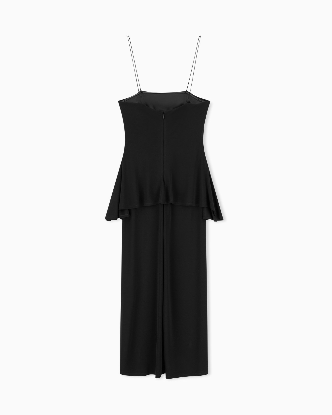 Two-piece effect crêpe dress in stretch viscose Slide 2