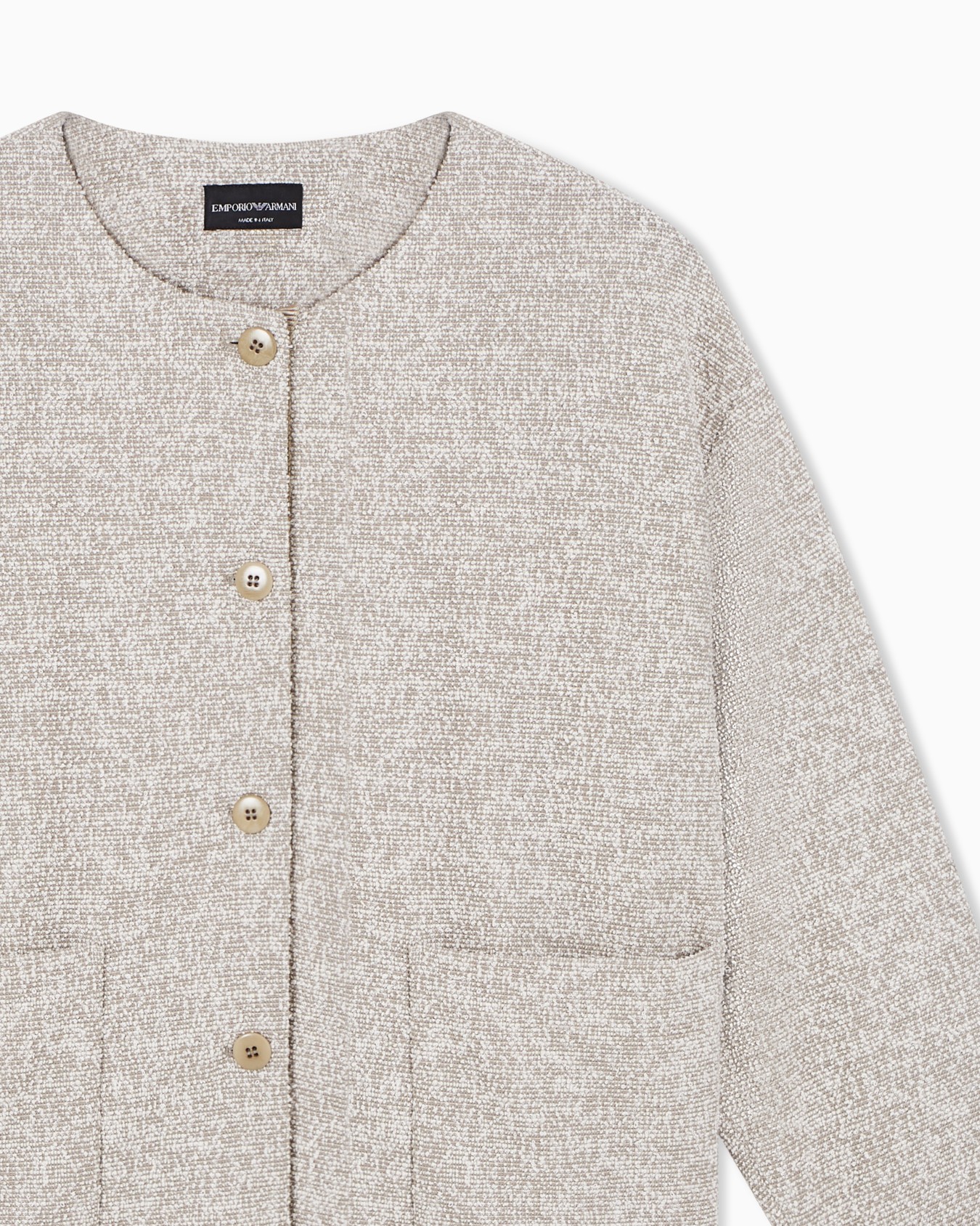 Bouclé jacquard jersey jacket Slide 4