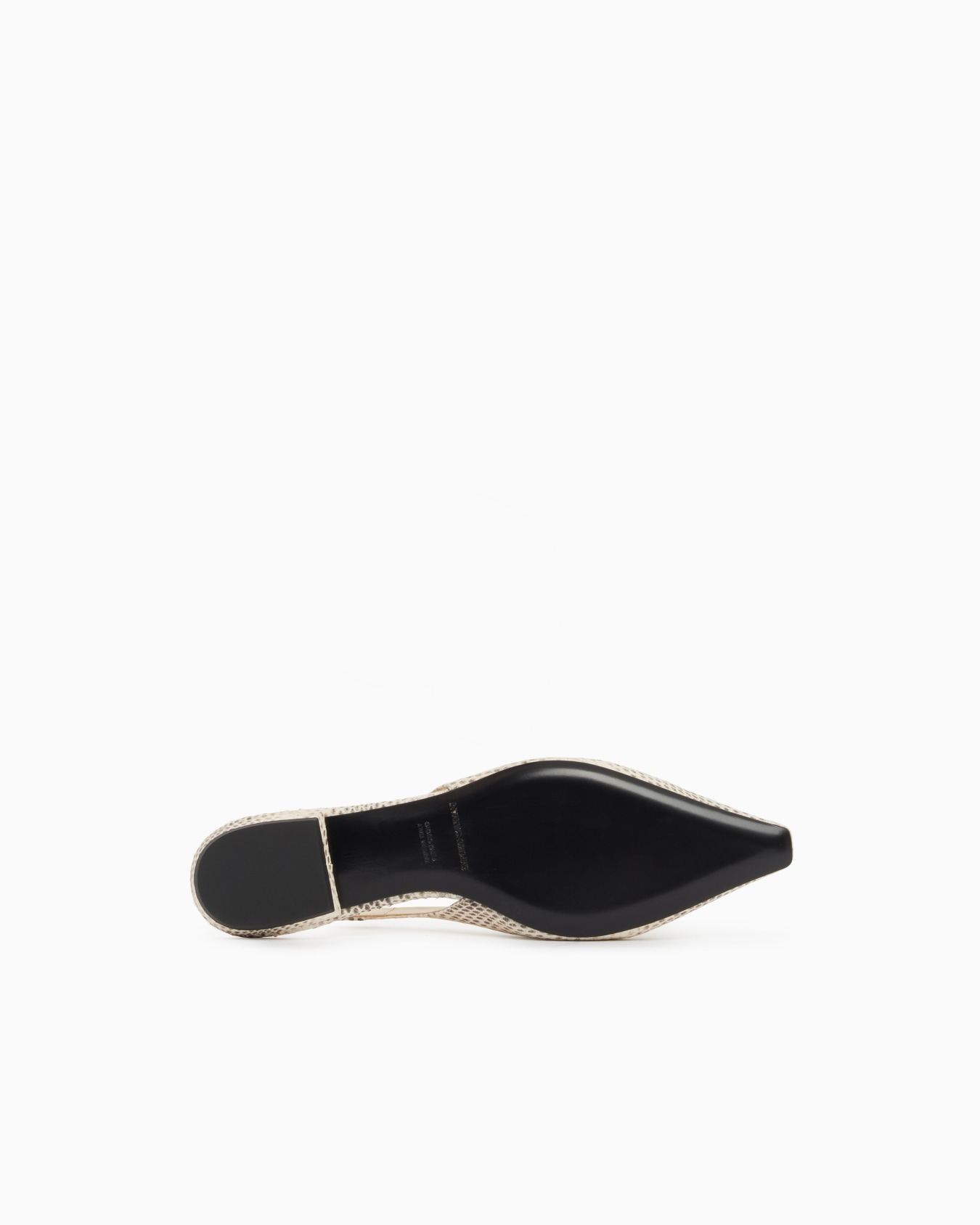 Python-print leather slingback ballerinas Slide 5