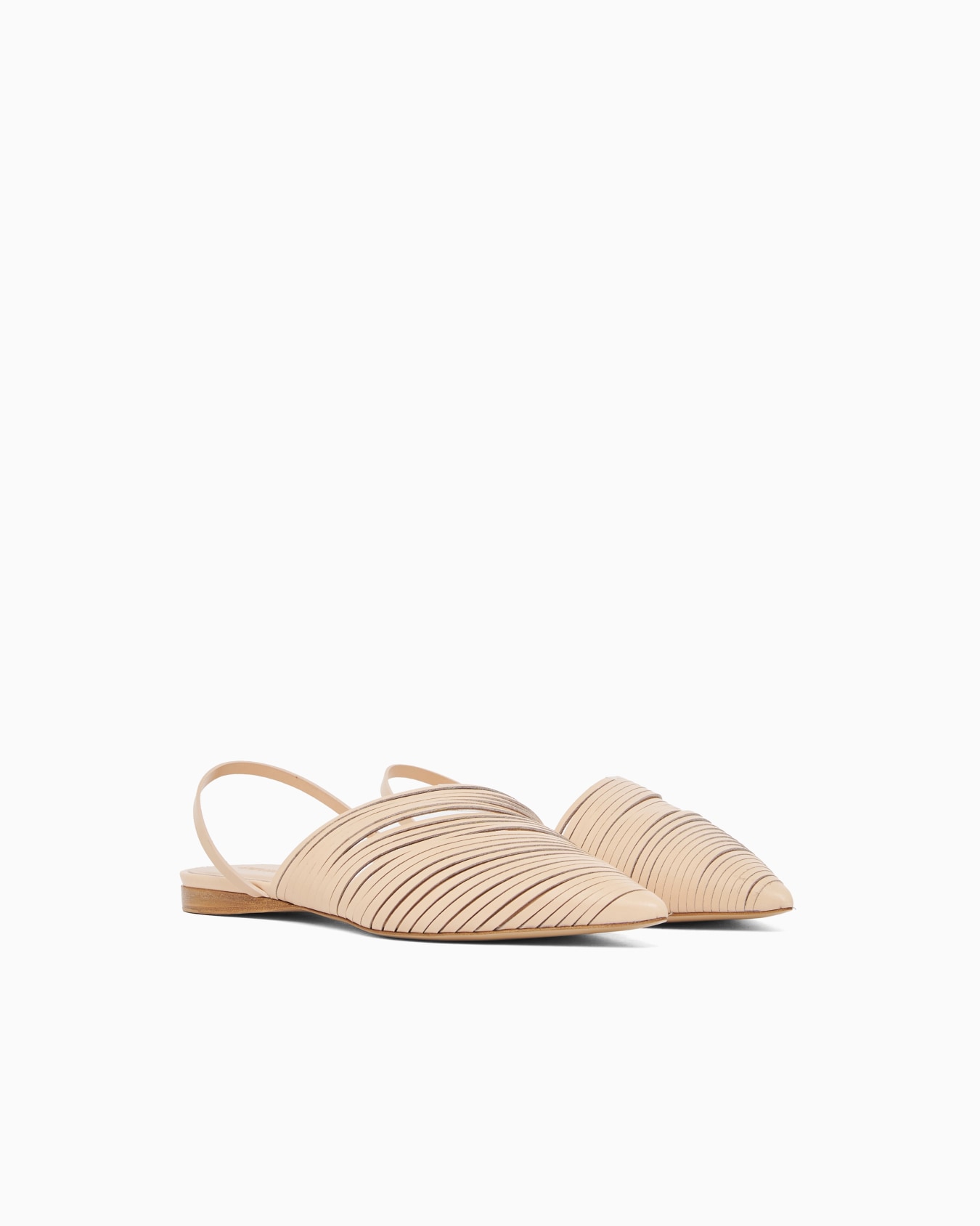 Laser-cut leather mules Slide 1