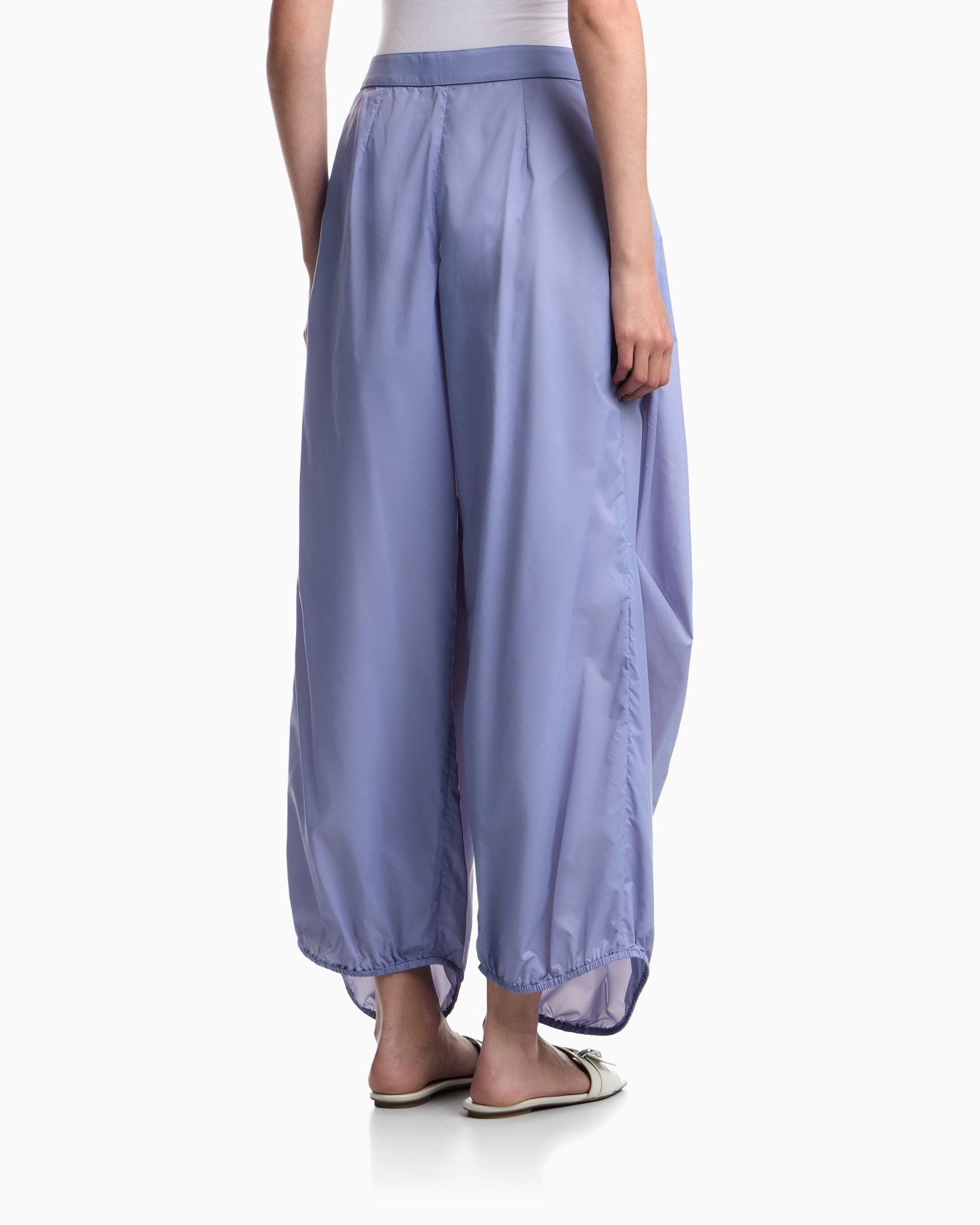Lightweight nylon wide-leg trousers Slide 5