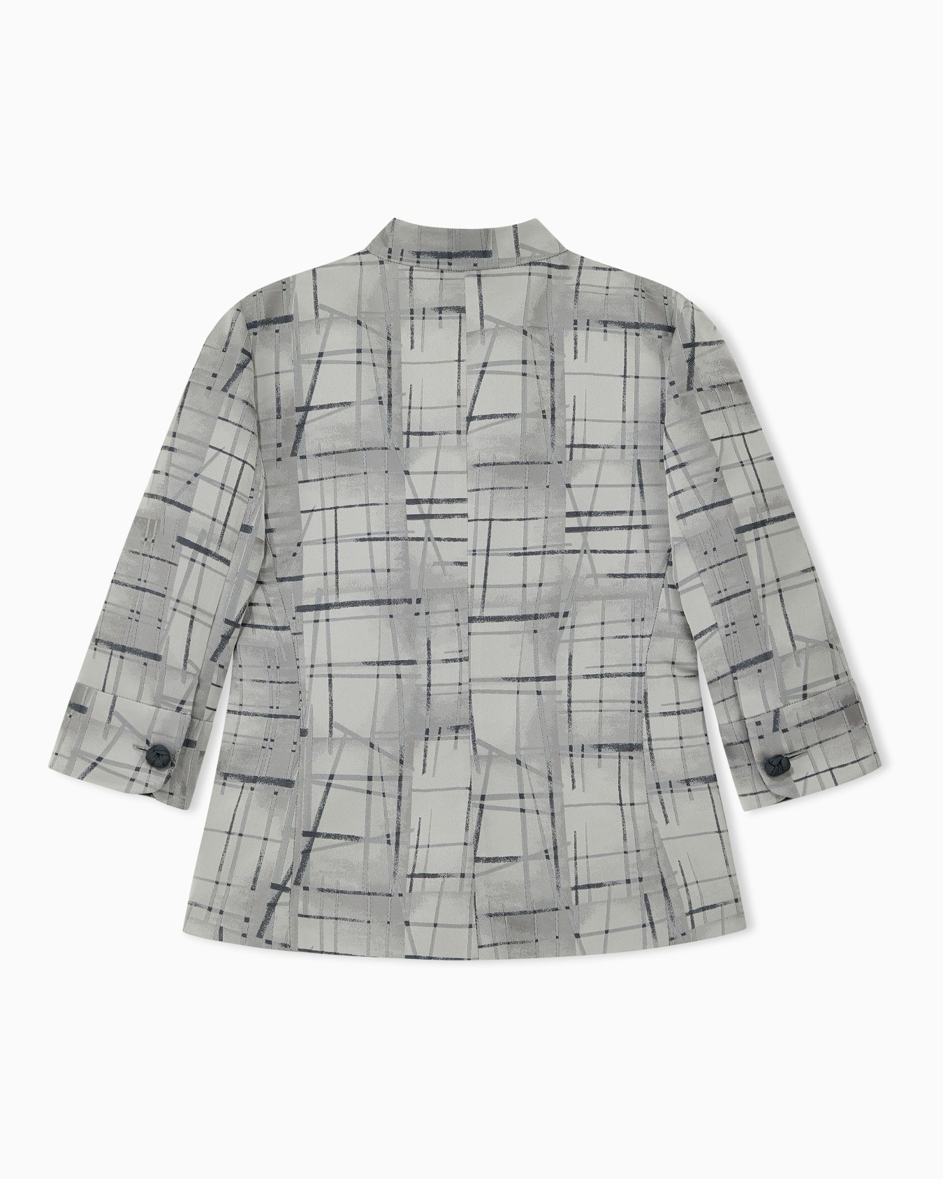 Shirt in irregular check jacquard fabric Slide 1