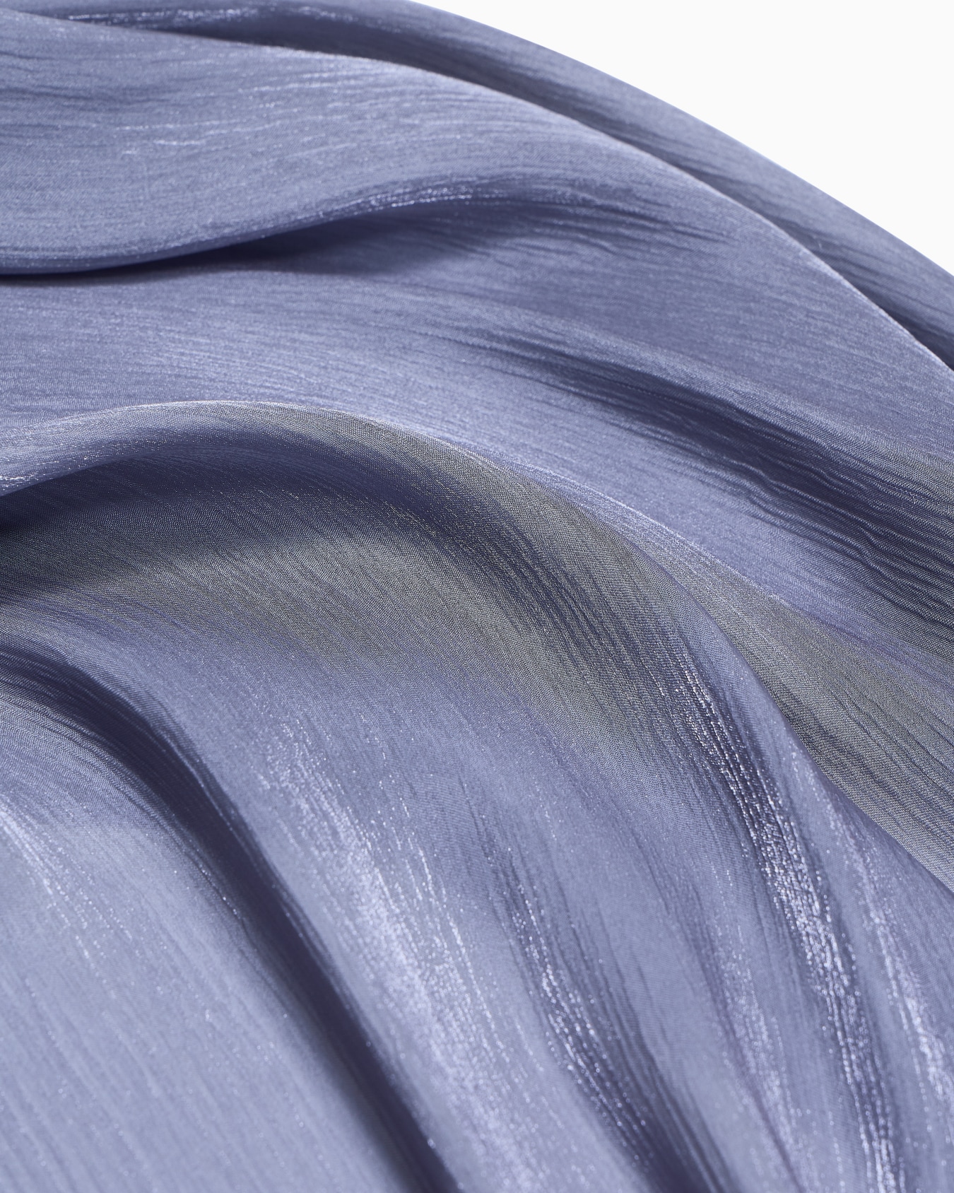 Shawl with sleeve in iridescent fabric Slide 1