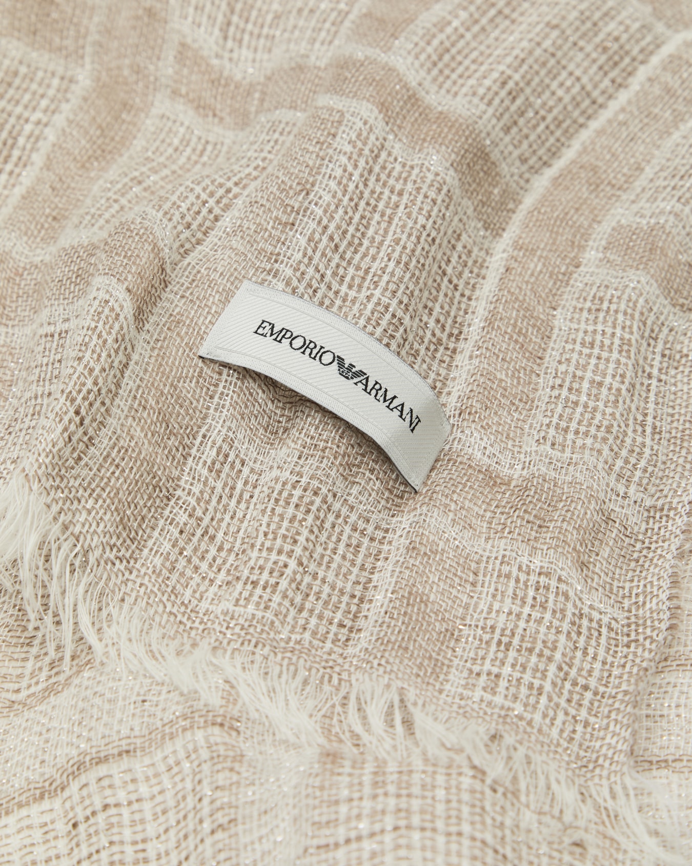 Bufanda de lino cepillado con lúrex Diapositiva 1