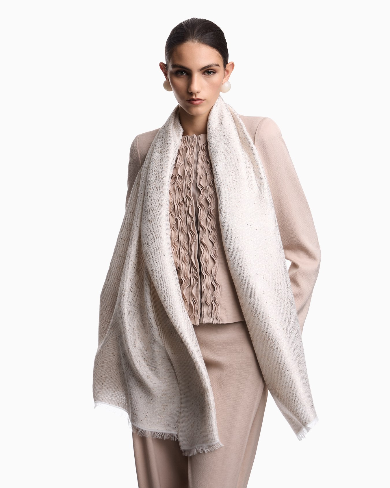 Stole with micro sequins Slide 2