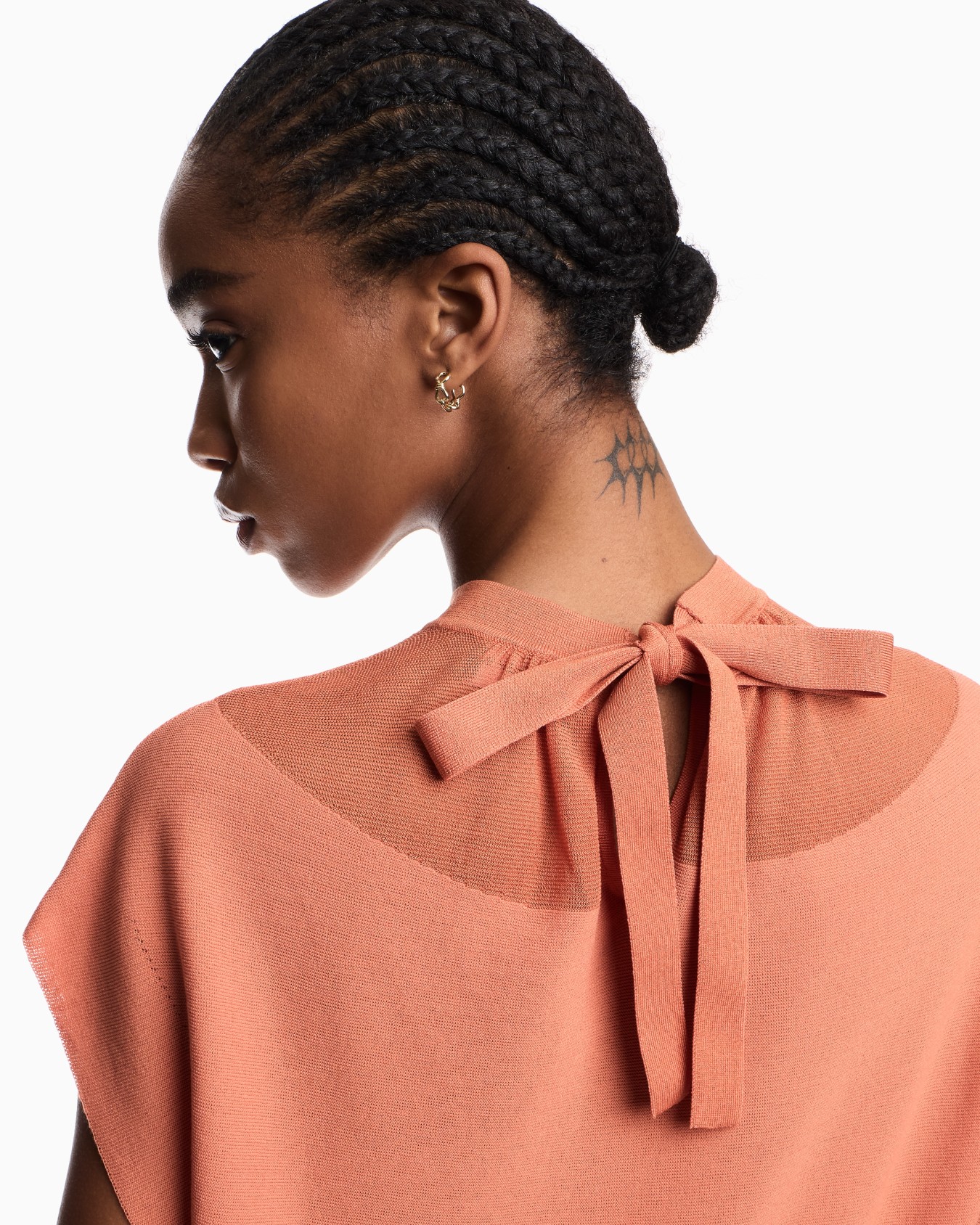 セーター リヨセル混紡リンクス ヨーク スライドする 4