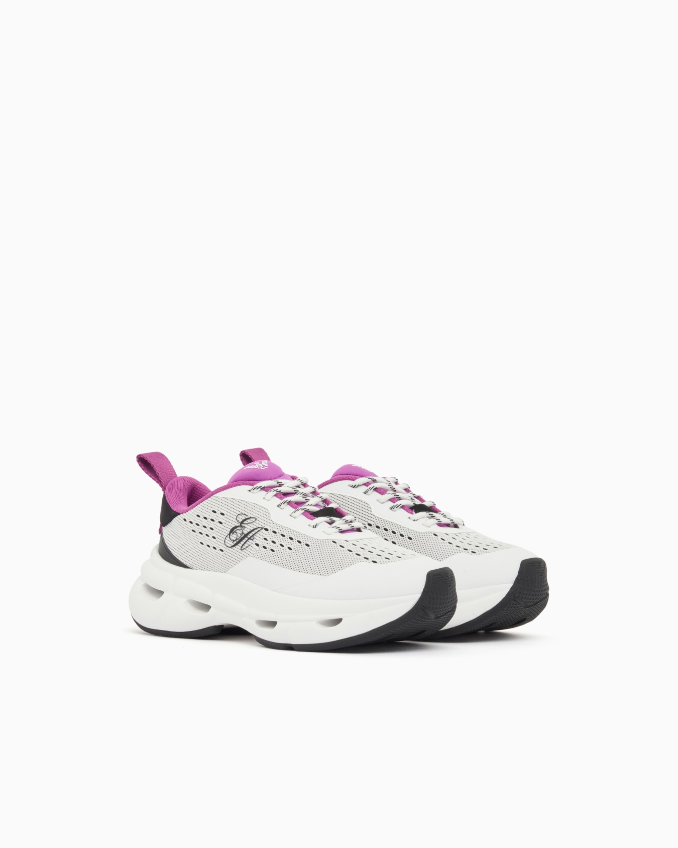 Breathable mesh sneakers with a thick cushioned rubber sole Slide 1