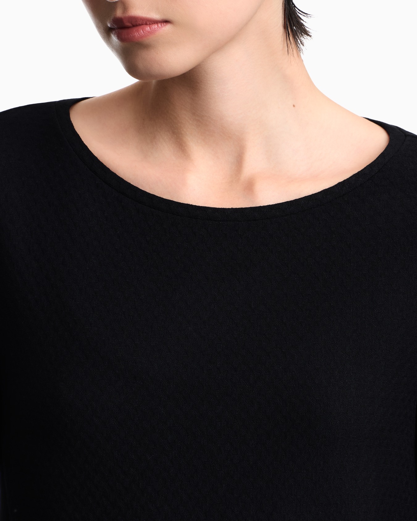 Jersey de manga larga con punto jacquard en relieve Diapositiva 6