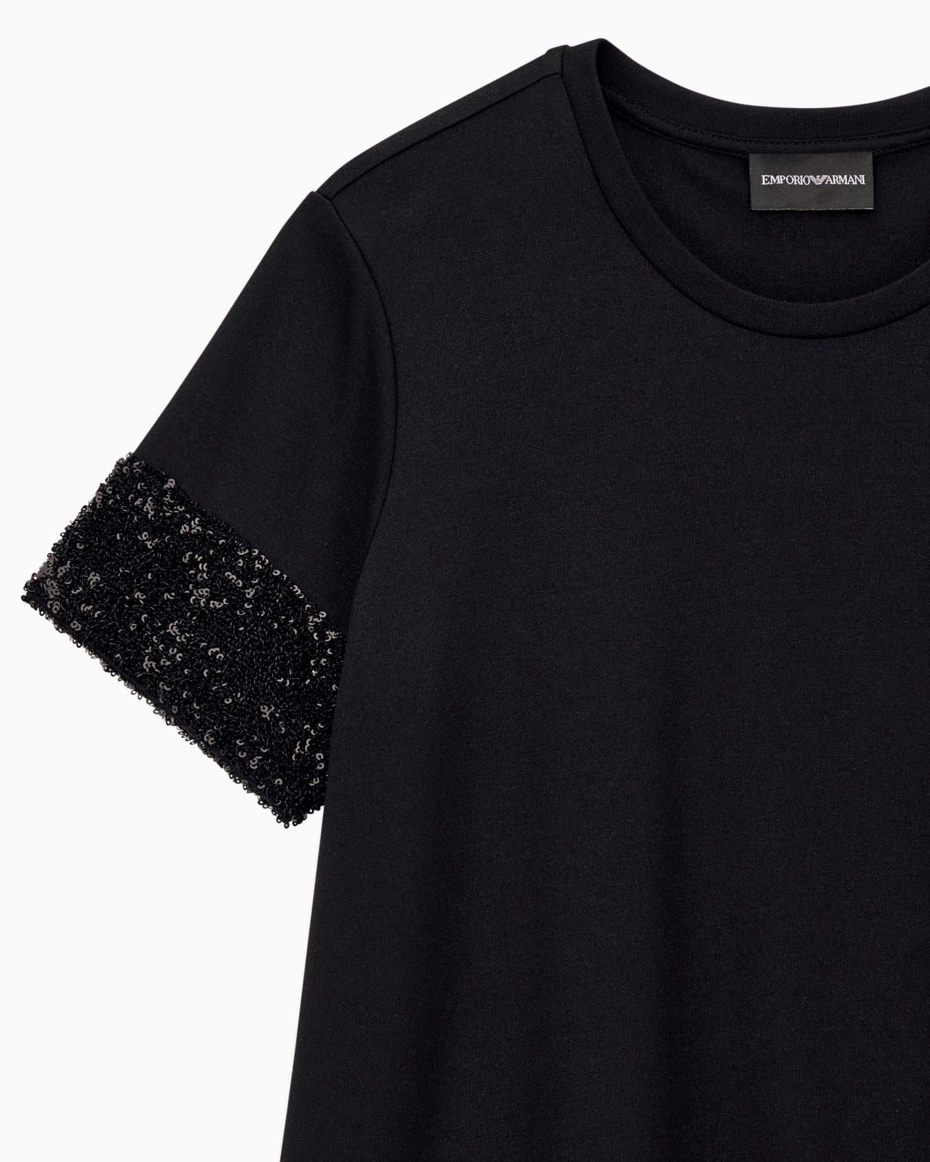 T-shirt en jersey de viscose stretch à paillettes Diapositive 2
