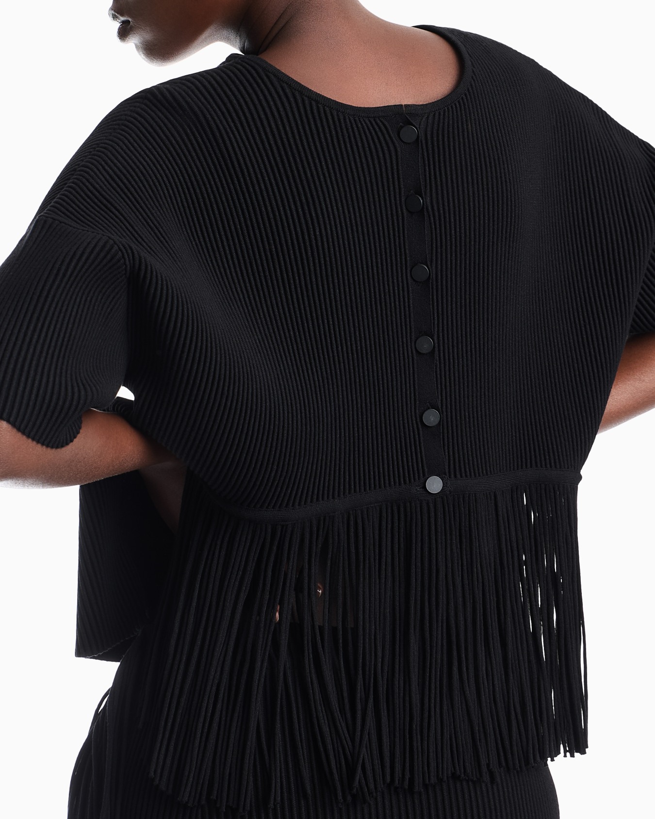 Cardigan aus Viskose mit Fransen Folie 6