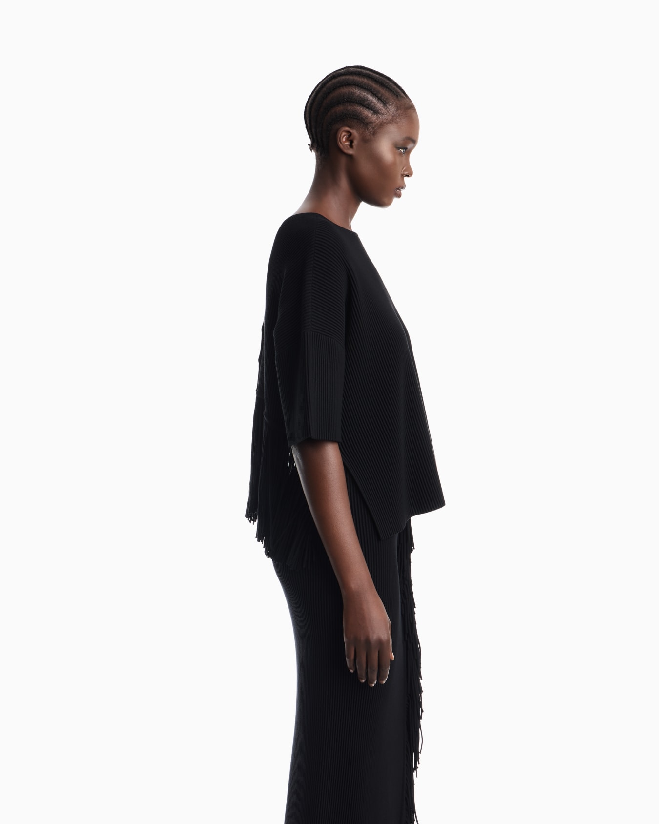 Cardigan aus Viskose mit Fransen Folie 7