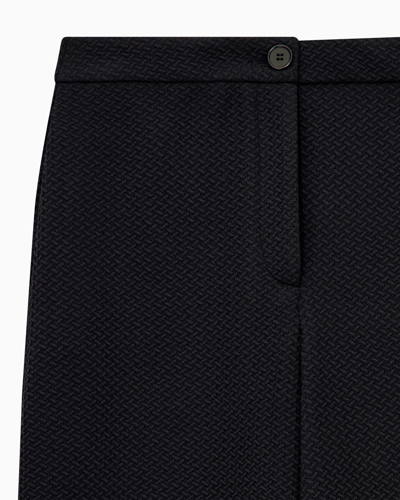 Jacquard jersey trousers with a textured relief pattern Slide 2