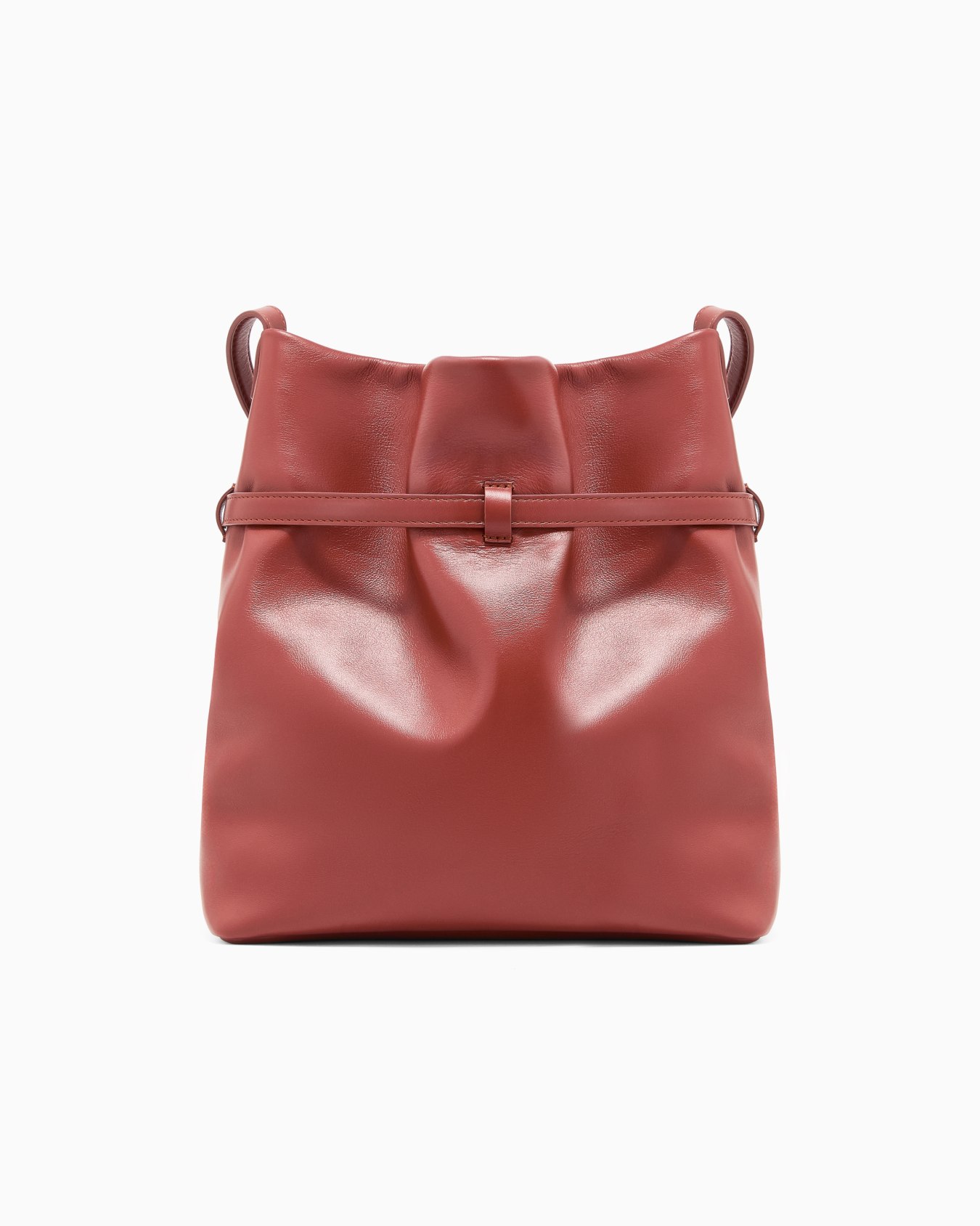 Smooth leather bucket bag Slide 2