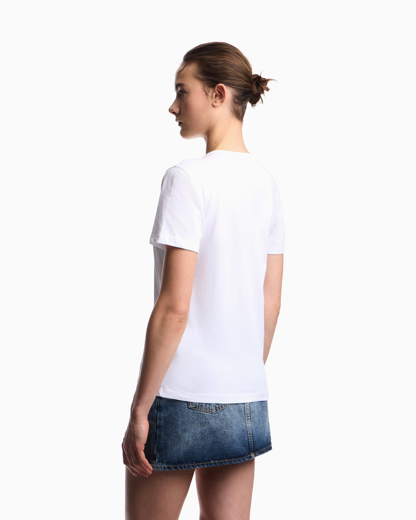 Cotton jersey crewneck T-shirt Diapositiva 2