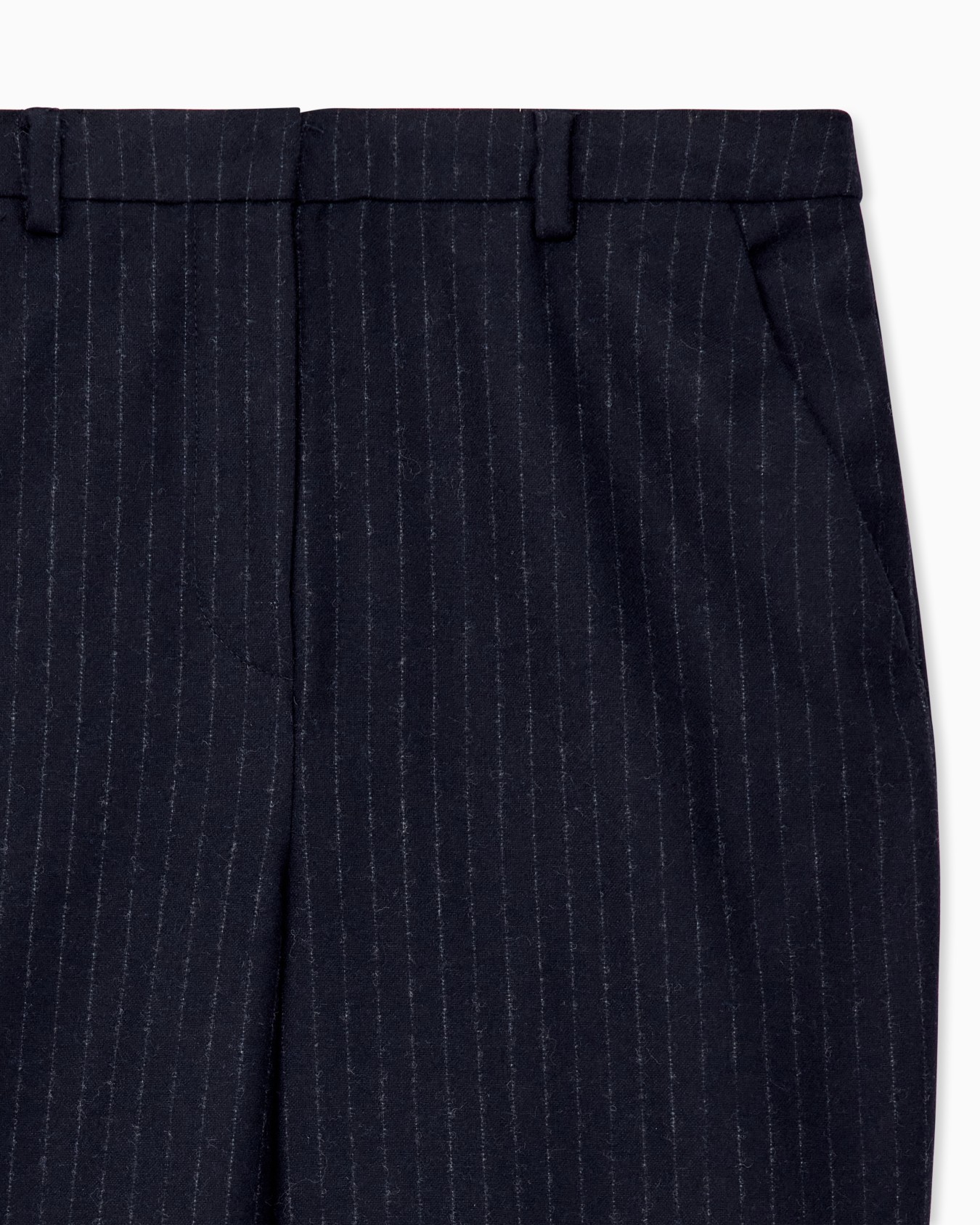 Pinstripe wool blend pants Signature Capsule Slide 3