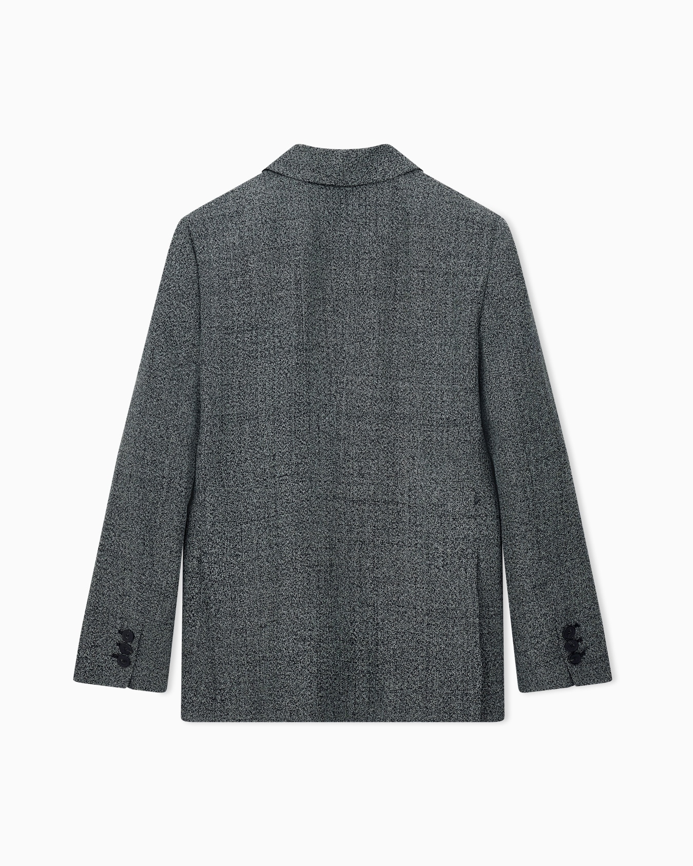 Double-breasted blazer in mouliné fabric Signature Capsule Slide 2