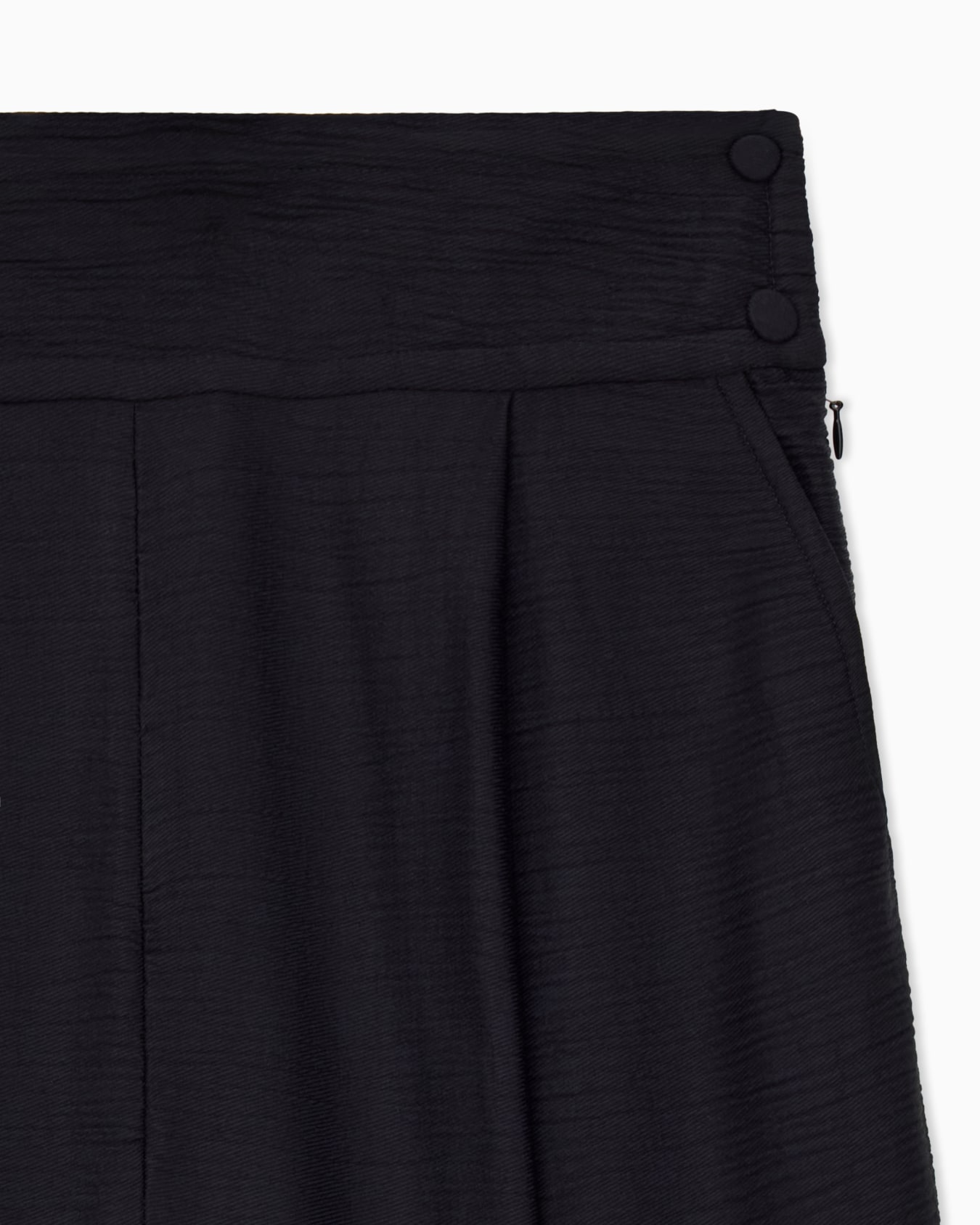 High waist trousers in textured viscose wool Slide 2