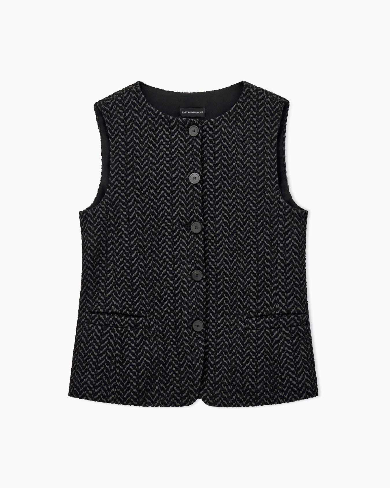 Chevron jacquard jersey vest Signature Capsule Slide 0