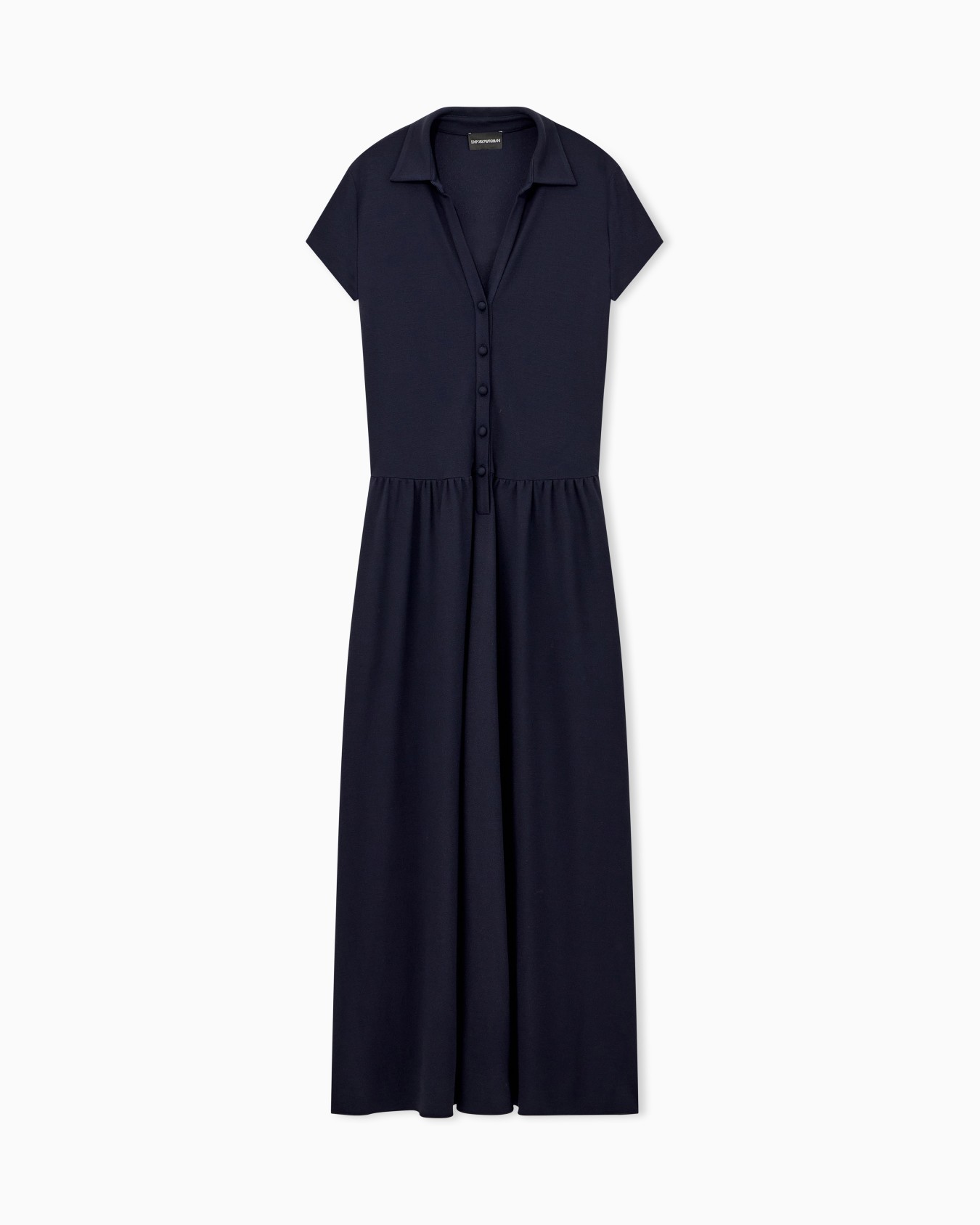 Long dress in double crepe jersey Signature Capsule Slide 0