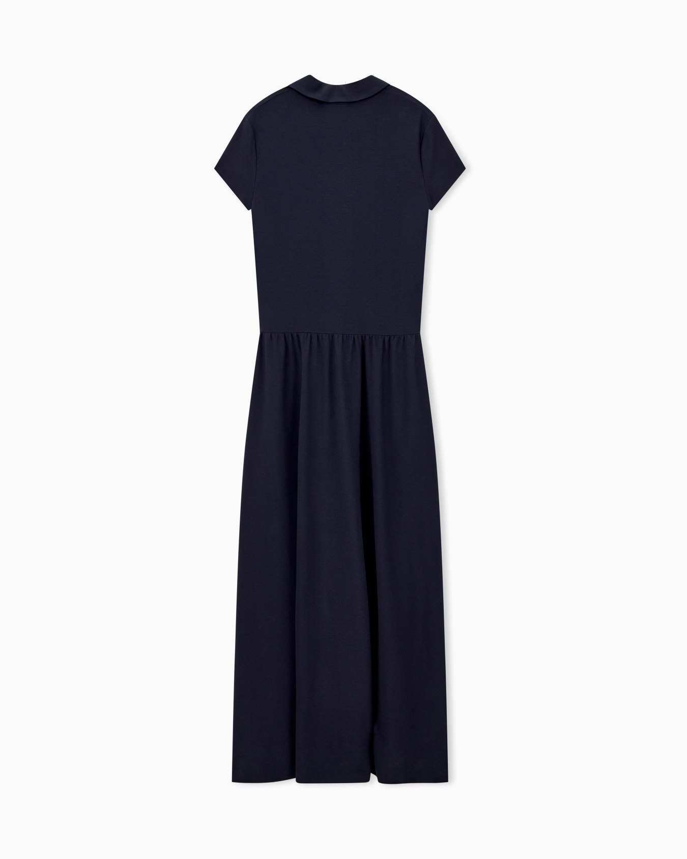Long dress in double crepe jersey Signature Capsule Slide 1