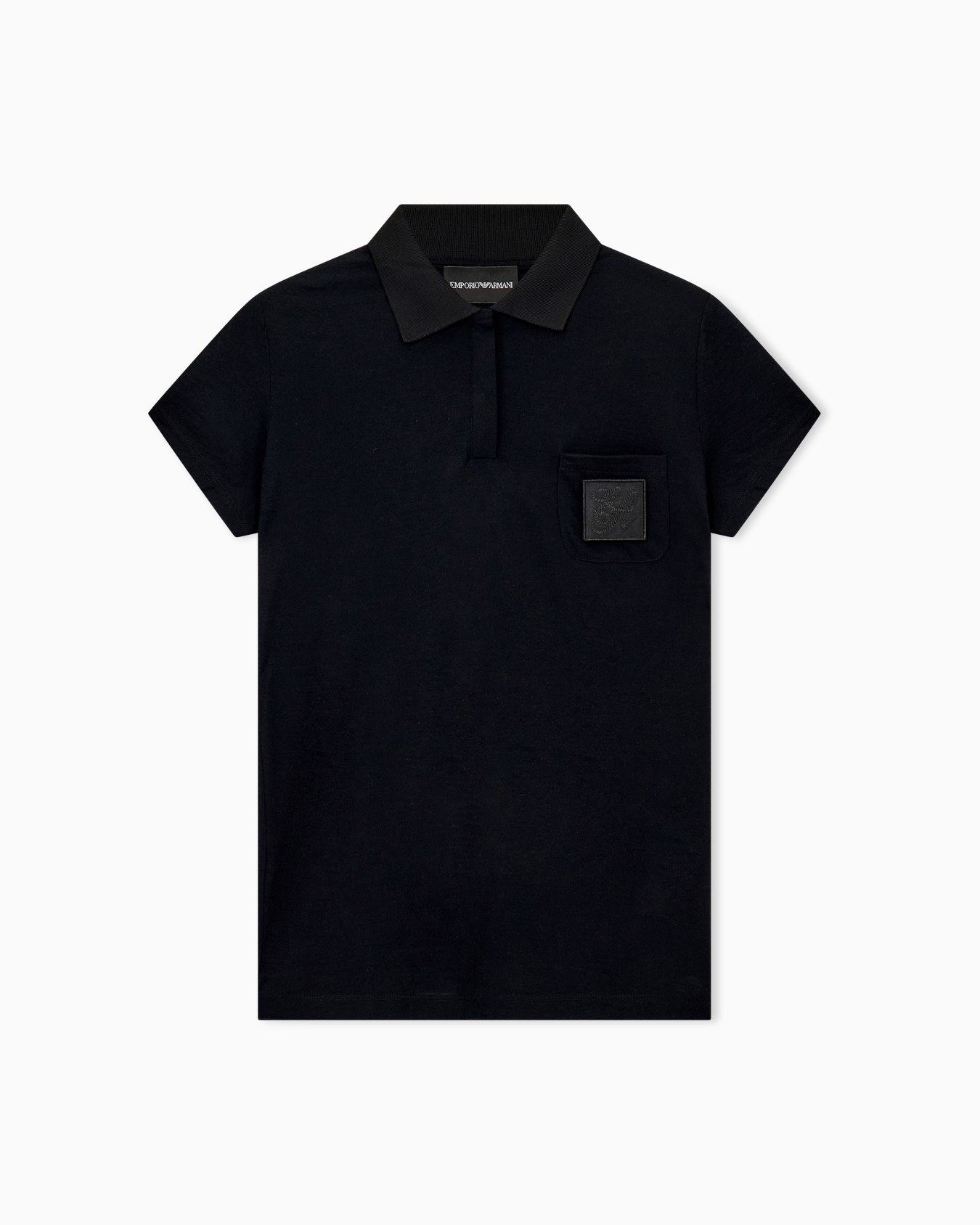 Slim fit polo in wool-silk blend jersey Signature Capsule Slide 0