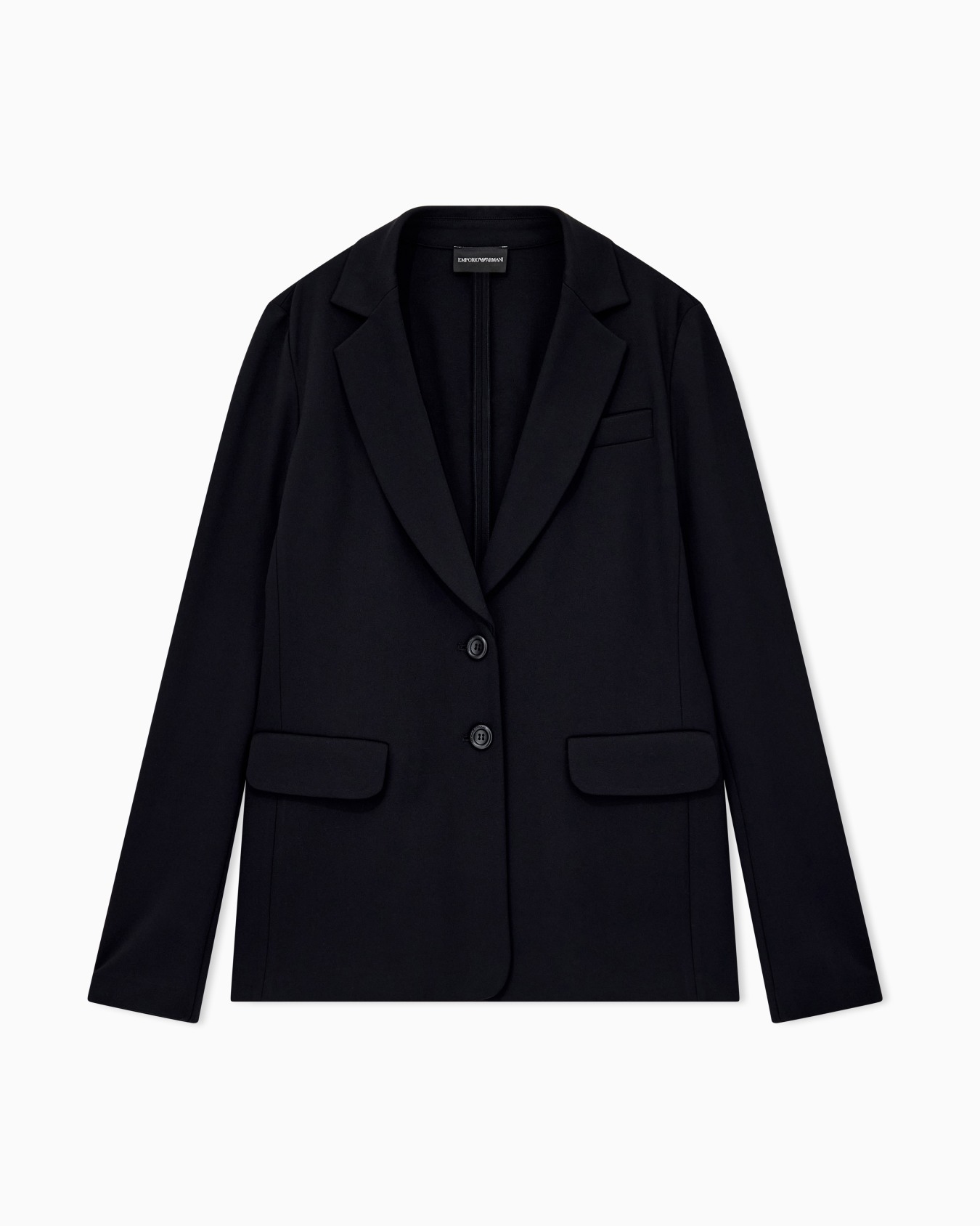 Blazer Travel Essential in stretch viscose with flap pockets Slide 0