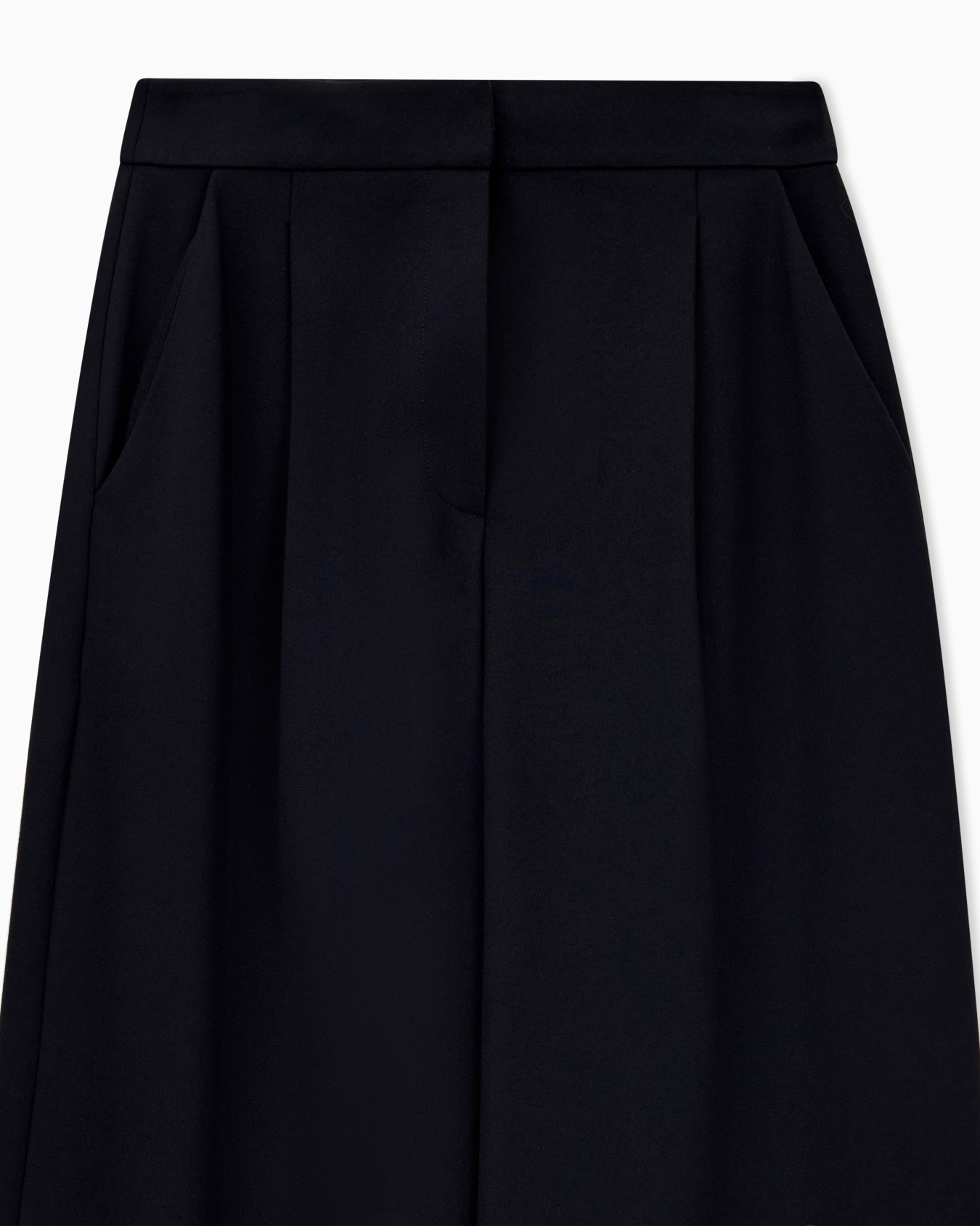 Trousers Travel Essential pleated wide-leg in viscose jersey Slide 3