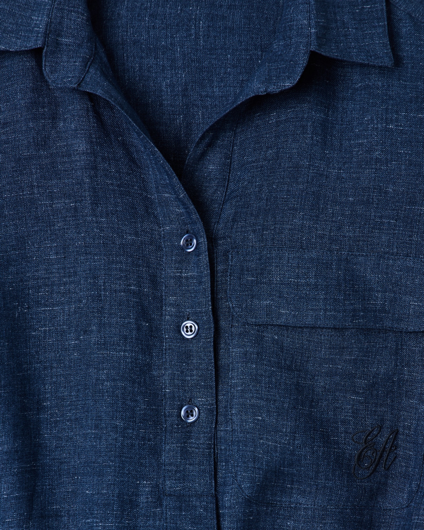 Icon ドレス リネンシャンブレー サッシュ スライドする 3