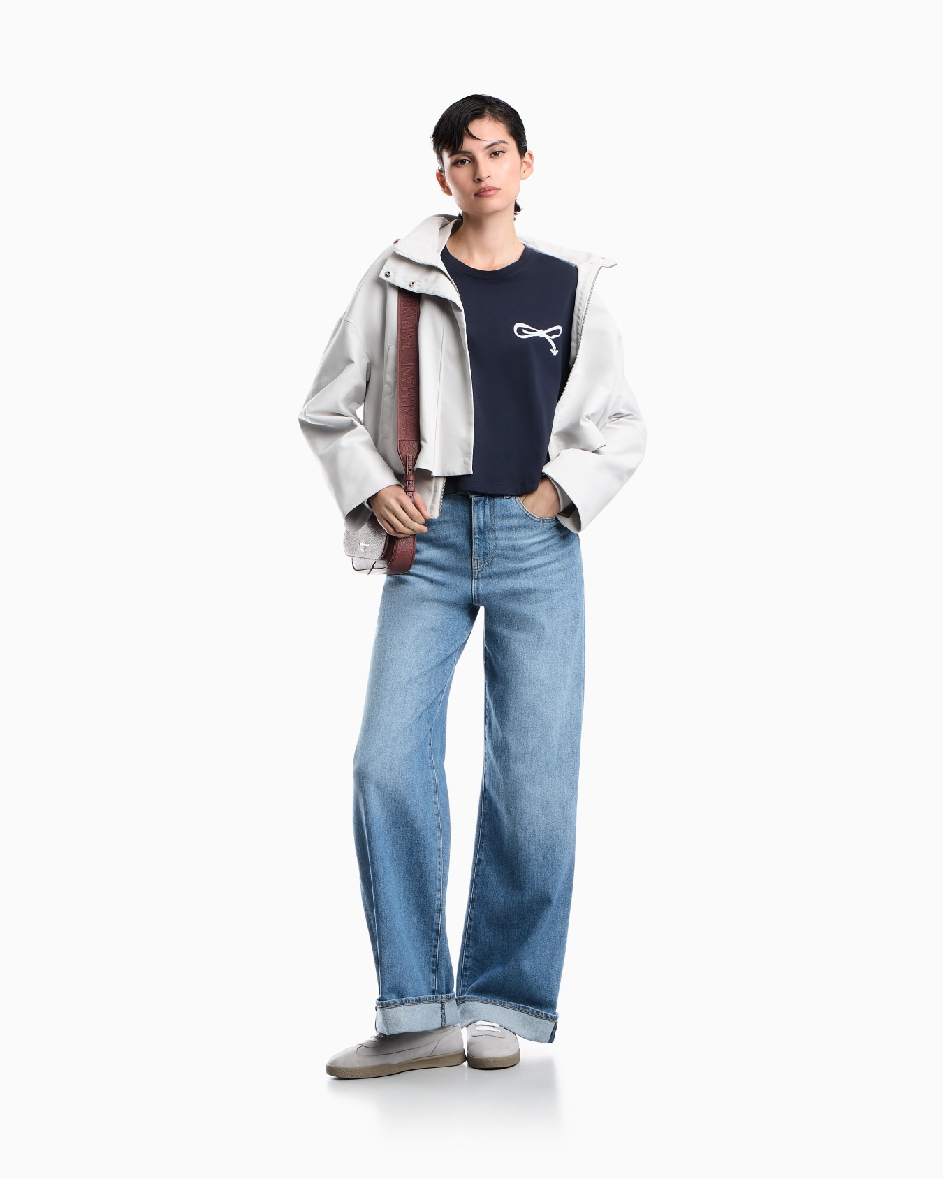 Oversized T-shirt in Supima cotton jersey Slide 1