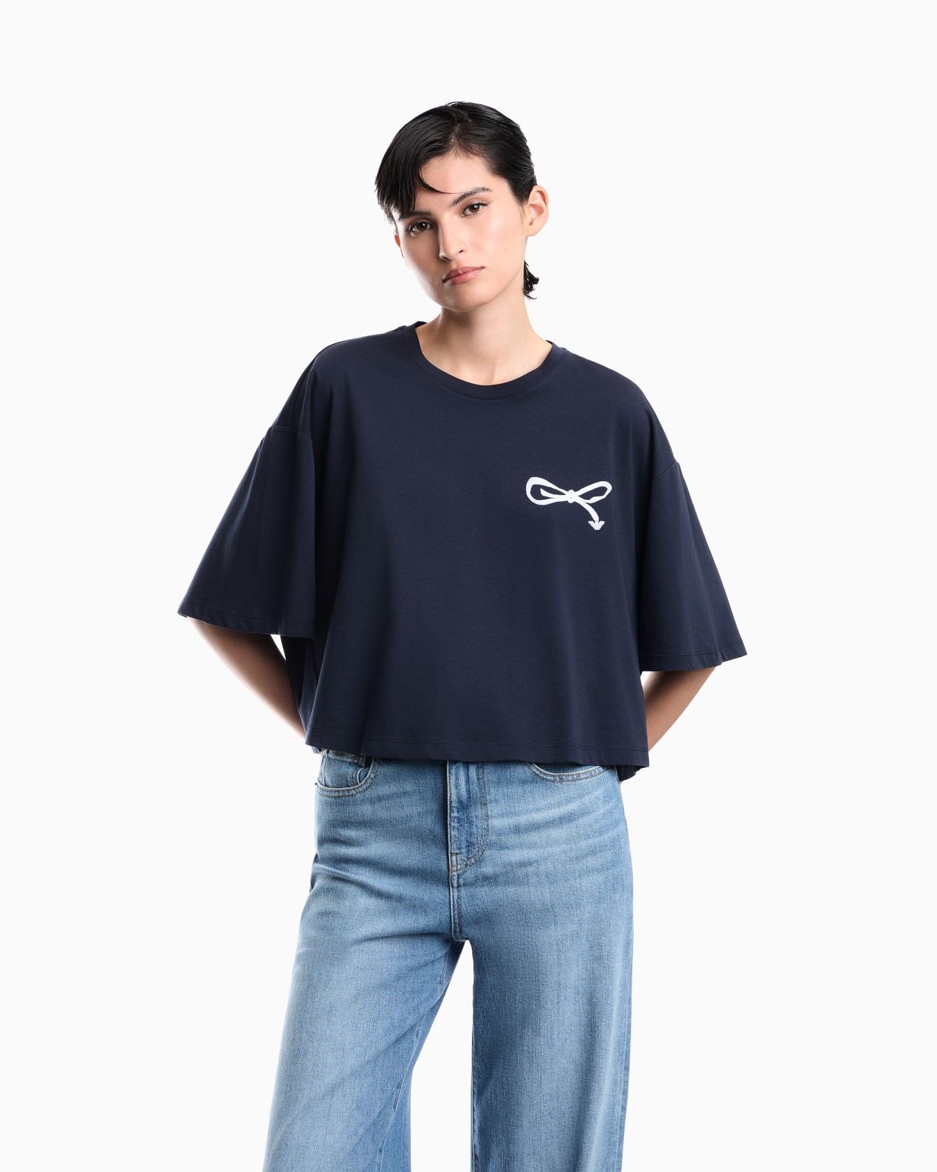 Oversized T-shirt in Supima cotton jersey Slide 3