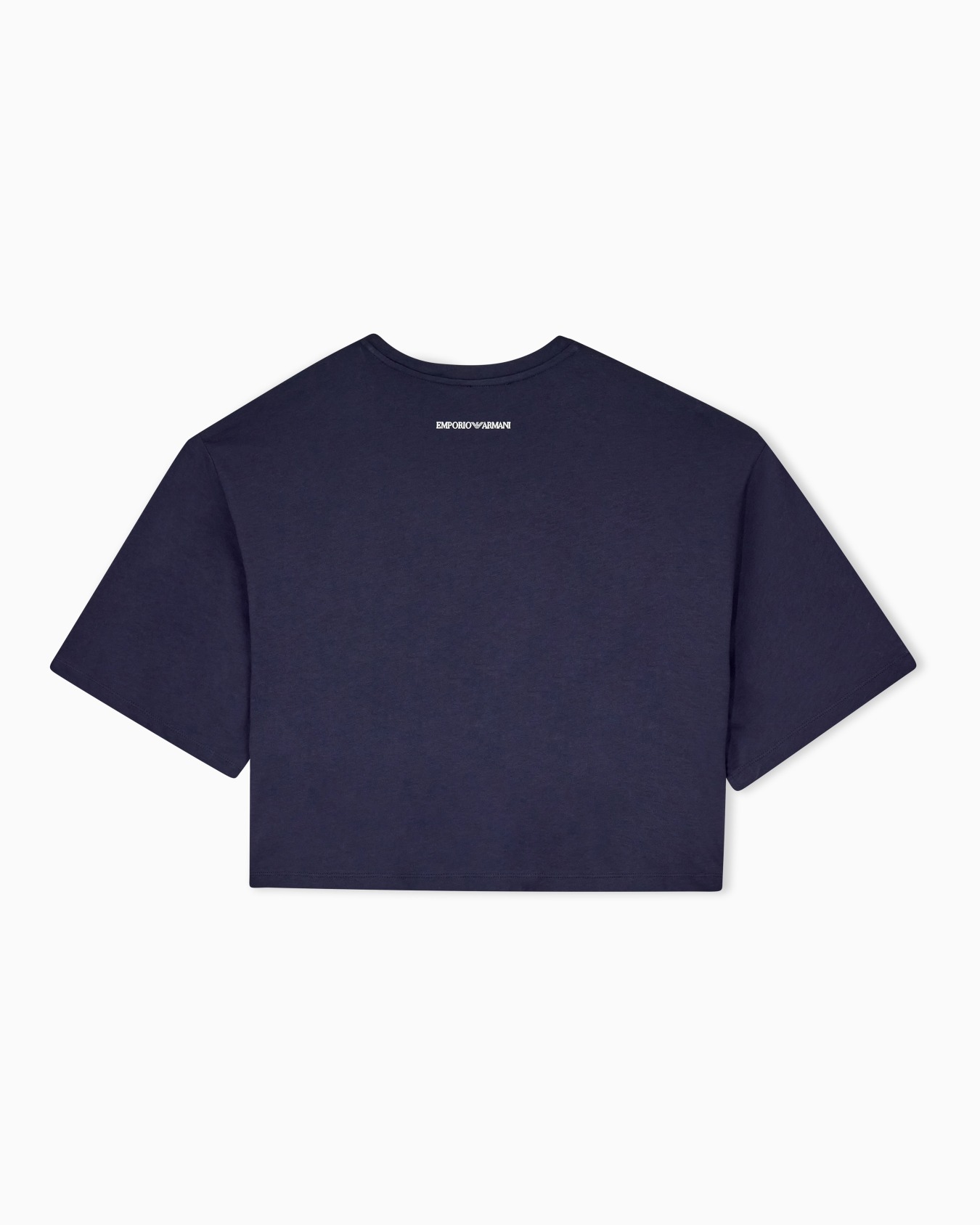 Camiseta oversize de punto de algodón con cuello redondo Diapositiva 1
