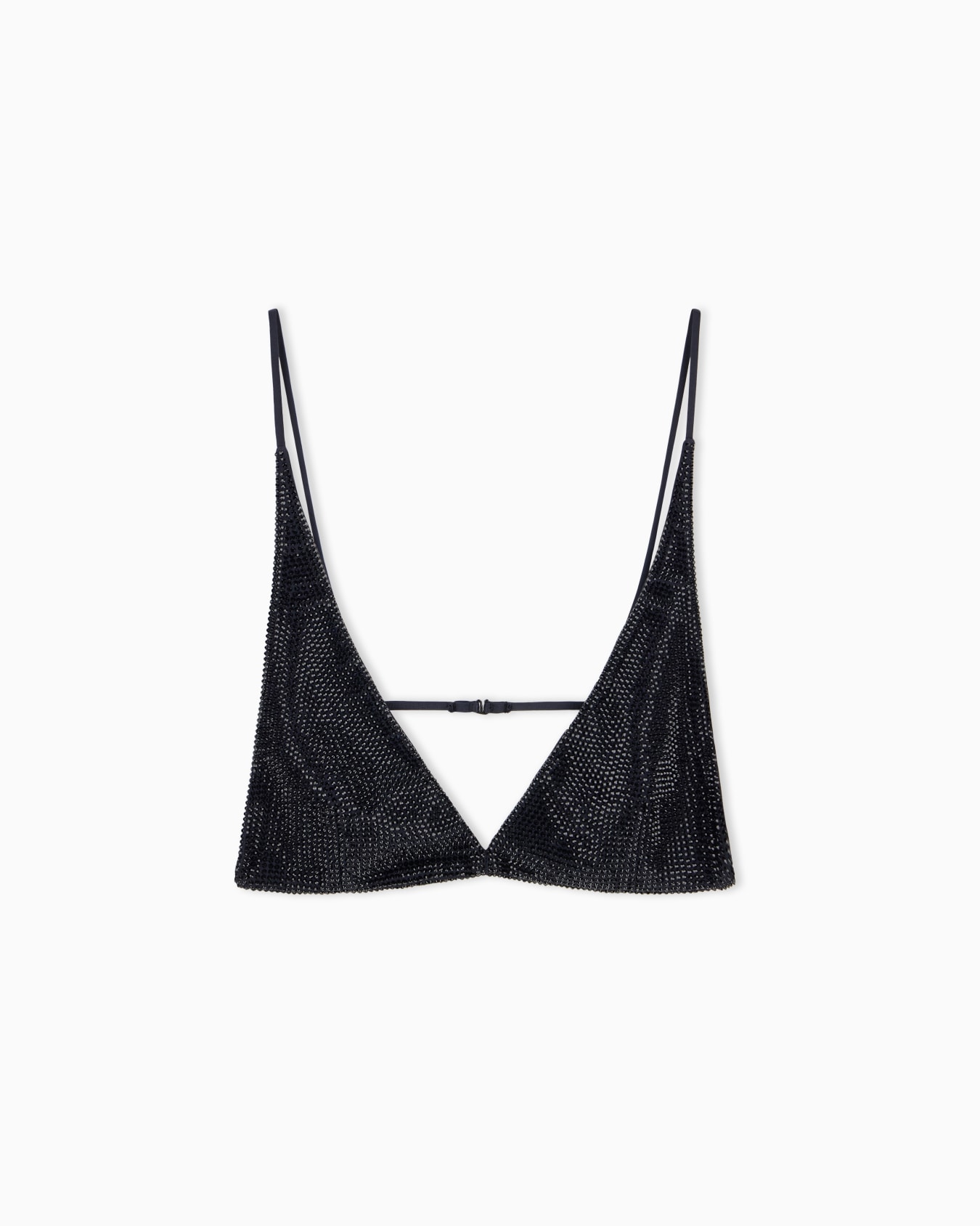 Top bralette rivestito di strass all over Slide 0